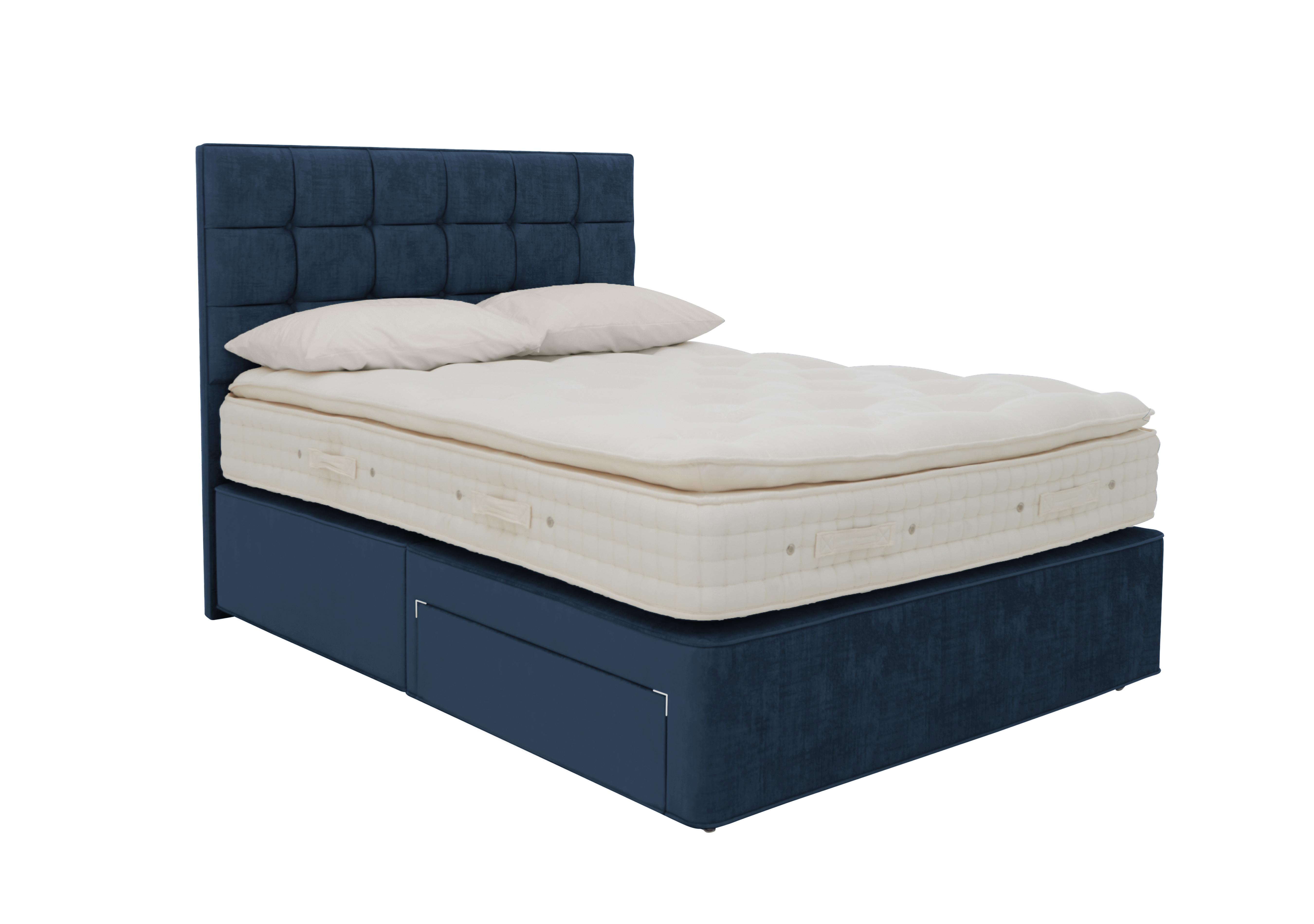 Bespoke Luxury Divan Set in Premium 606 Royal Navy on Furniture Village