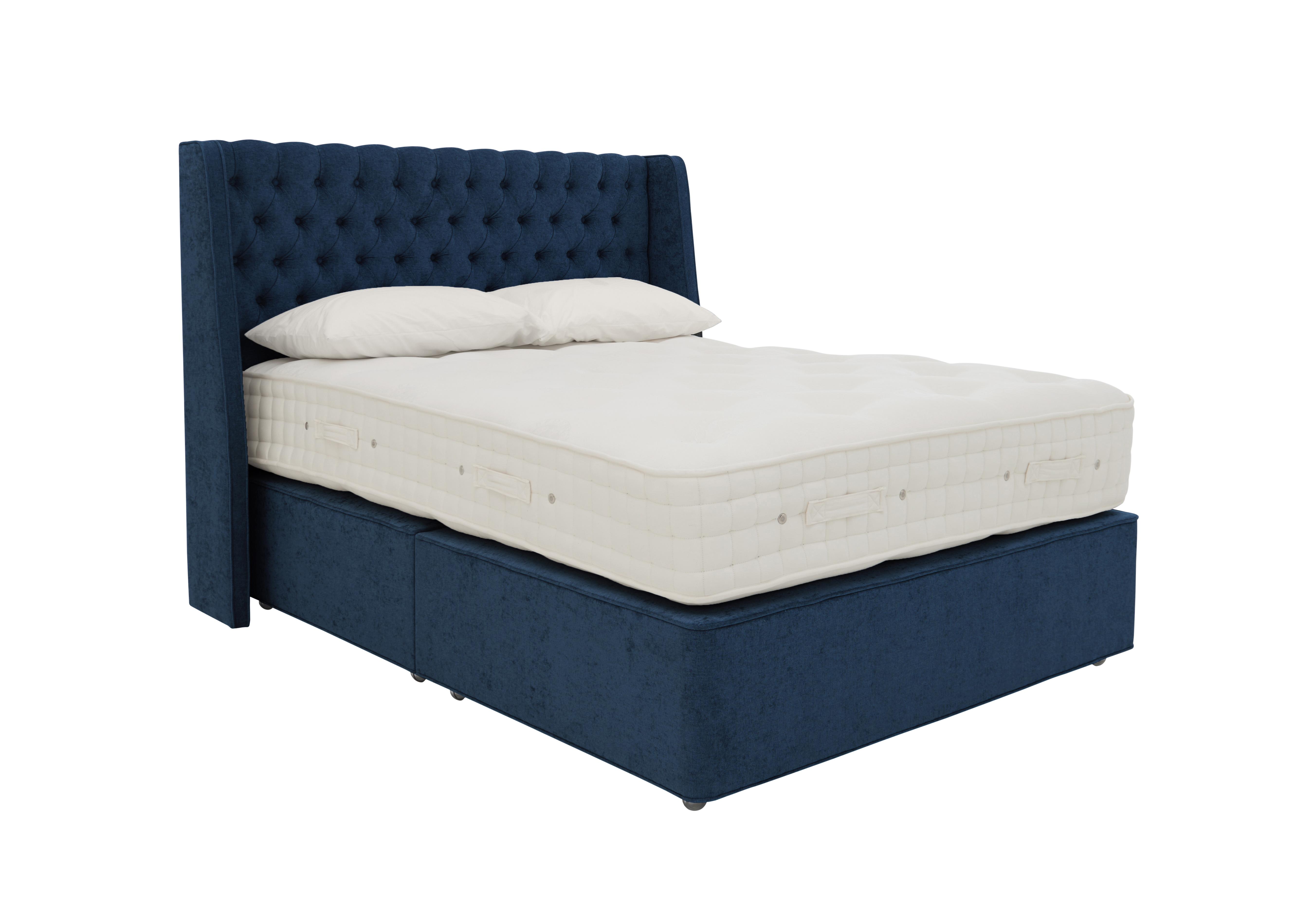 Bespoke Grandeur Divan Set in Premium 606 Royal Navy on Furniture Village