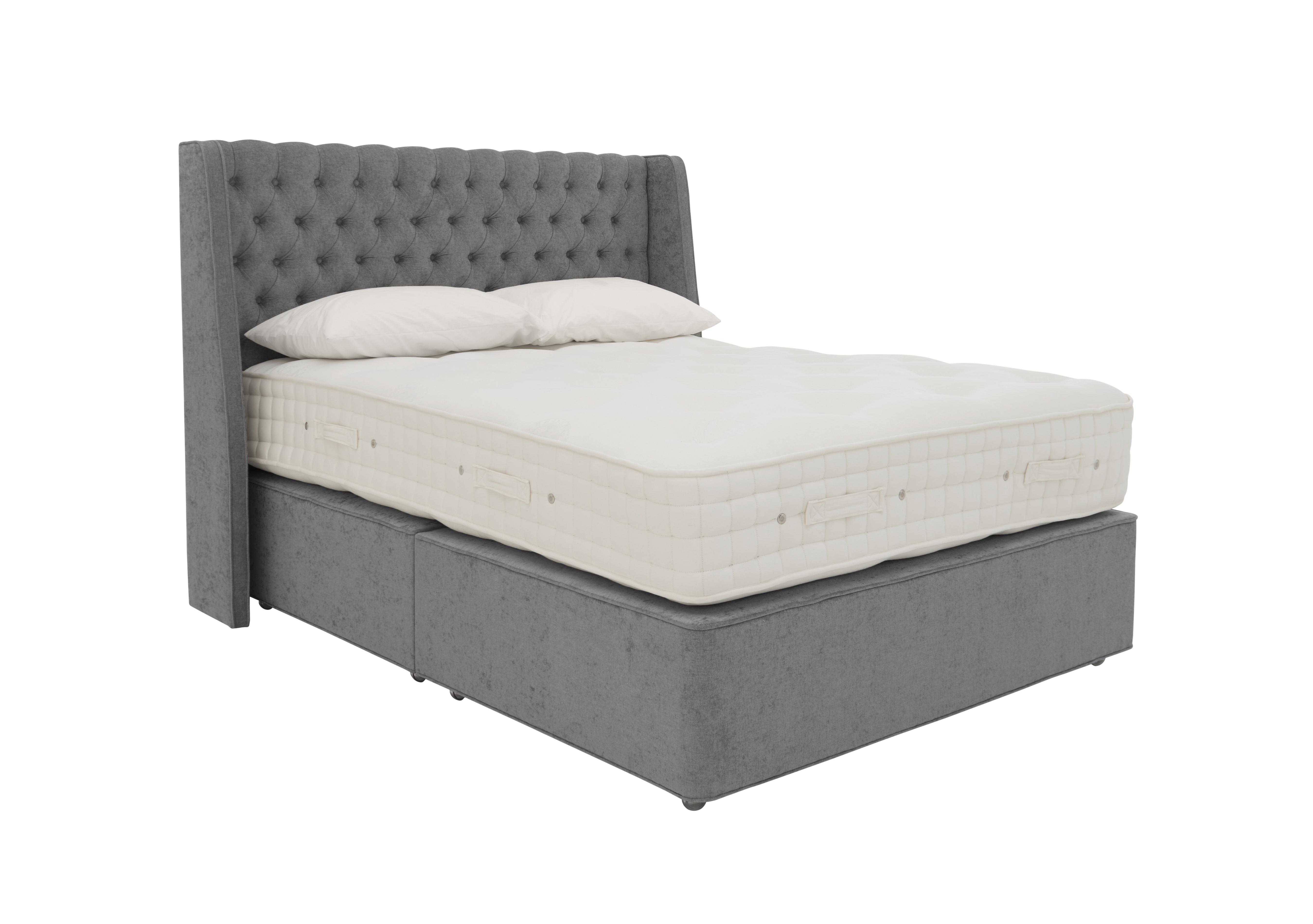 Bespoke Grandeur Divan Set in Premium 805 Pewter Haze on Furniture Village