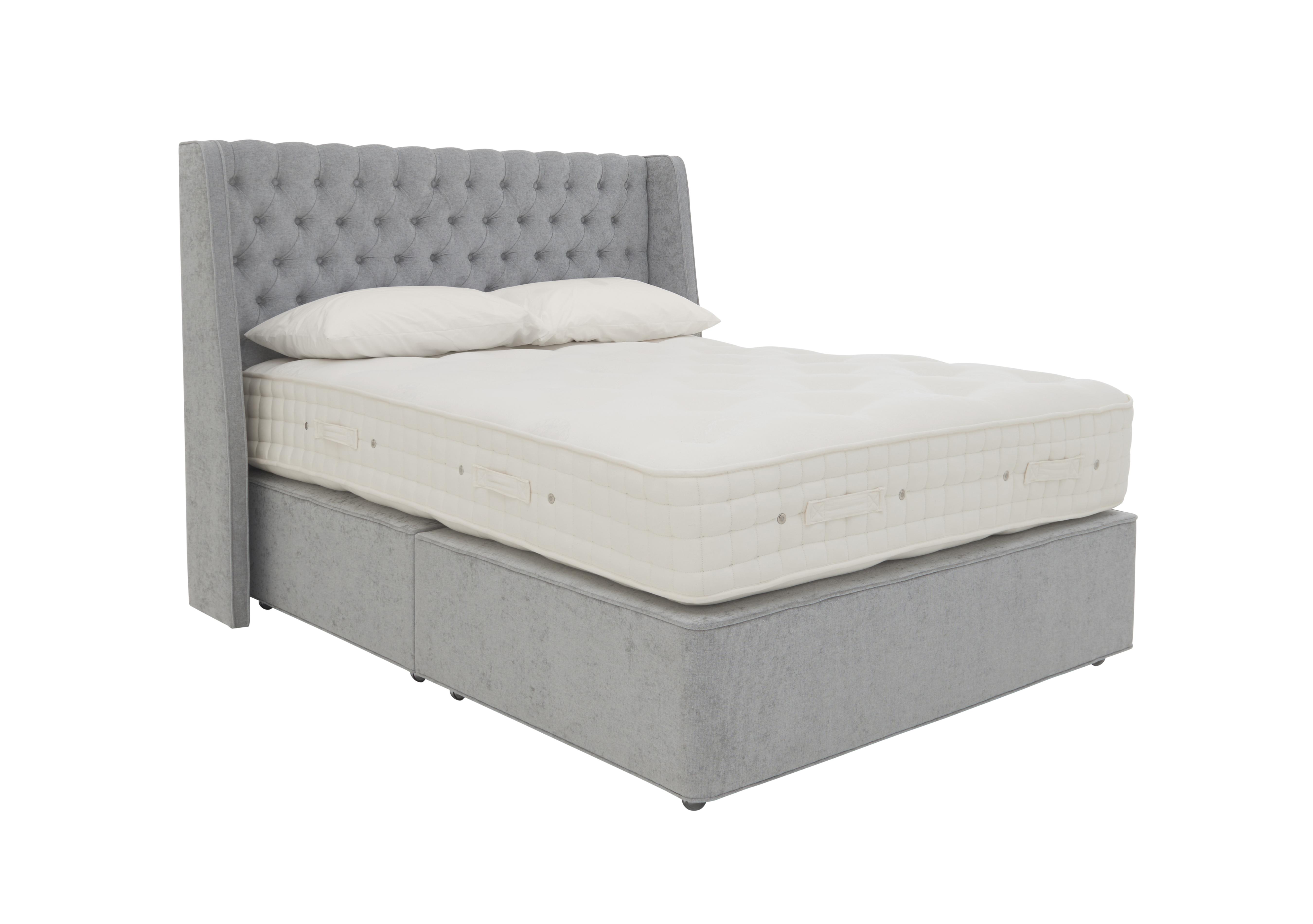 Bespoke Grandeur Divan Set in Premium 806 Simply Zinc on Furniture Village