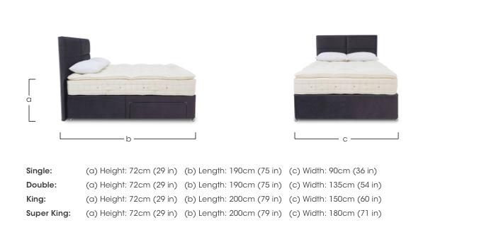 Bespoke Finesse Platform Top Divan Set in  on Furniture Village