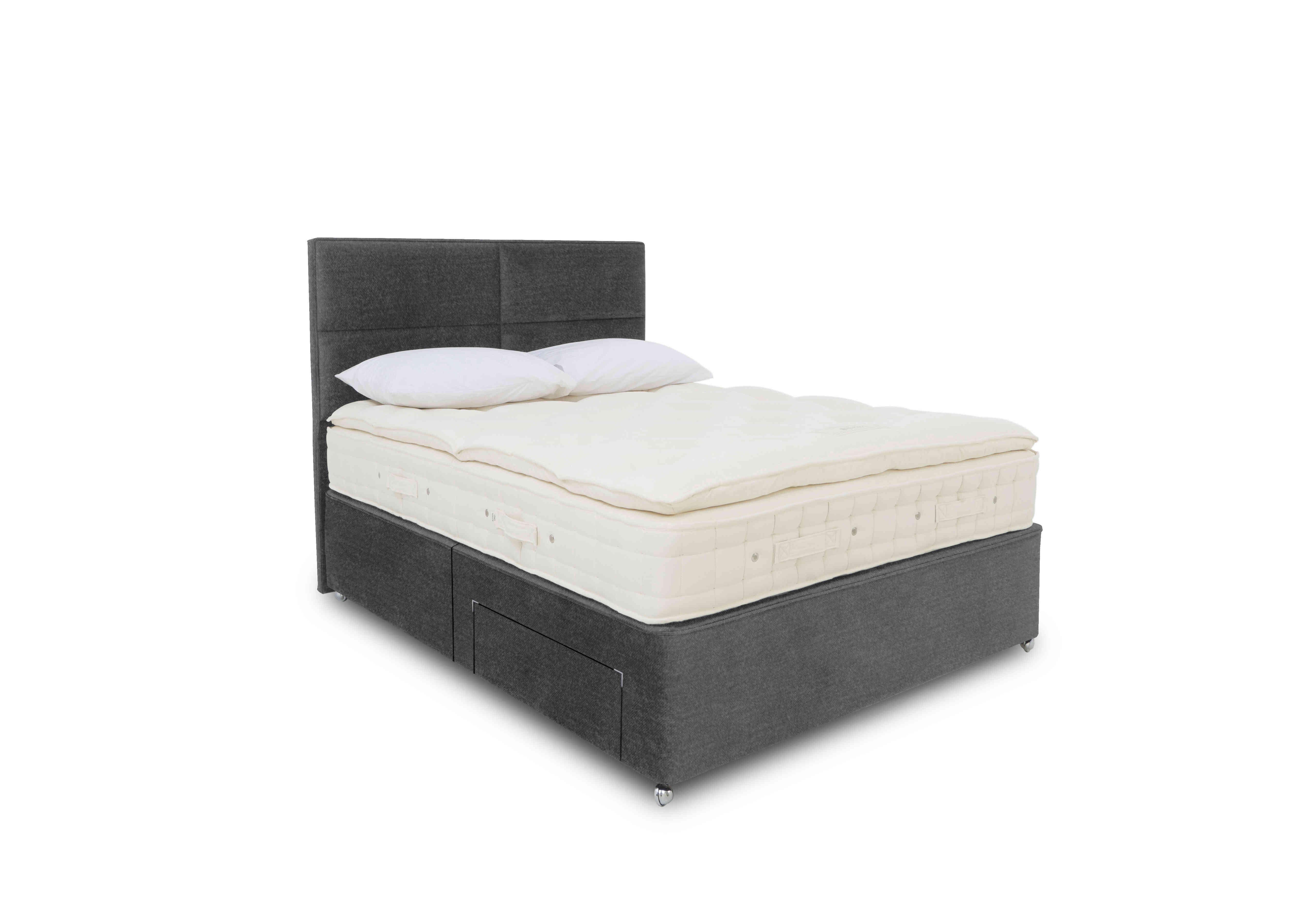 Bespoke Finesse Platform Top Divan Set in Maestro 6007 Carbon on Furniture Village