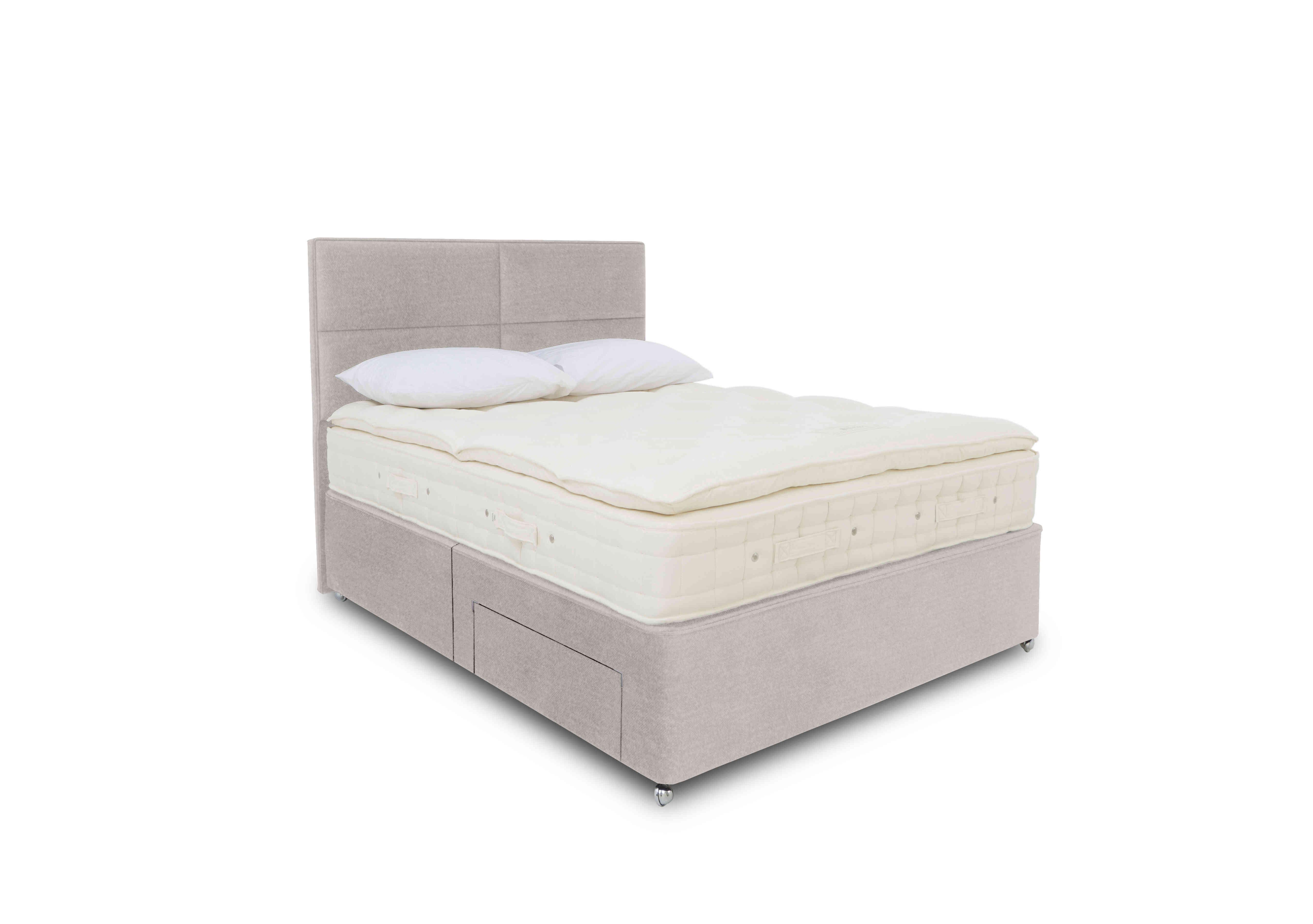 Bespoke Finesse Platform Top Divan Set in Maestro 9022 Hessian on Furniture Village