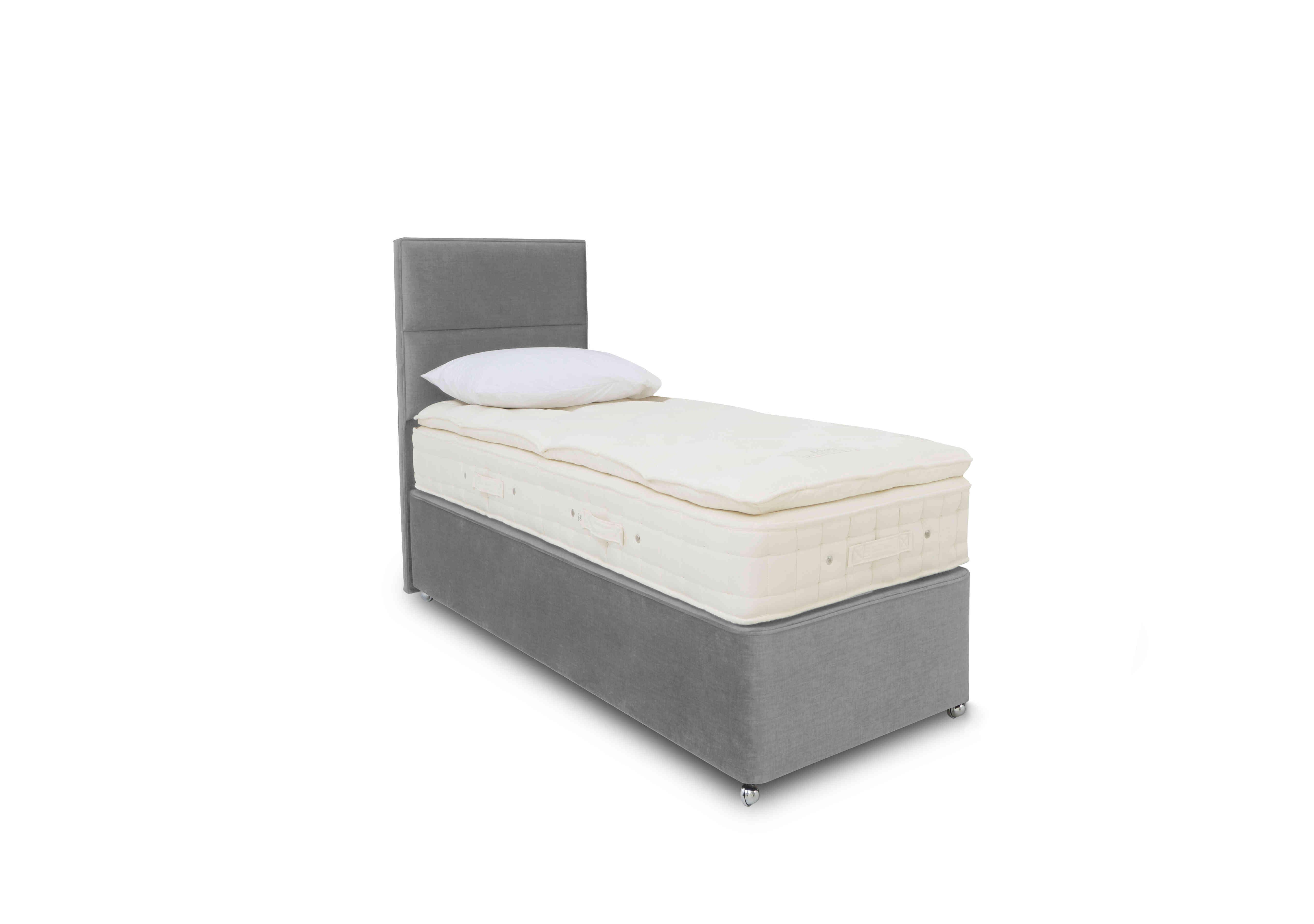 Bespoke Finesse Platform Top Divan Set in Premium 805 Pewter Haze on Furniture Village