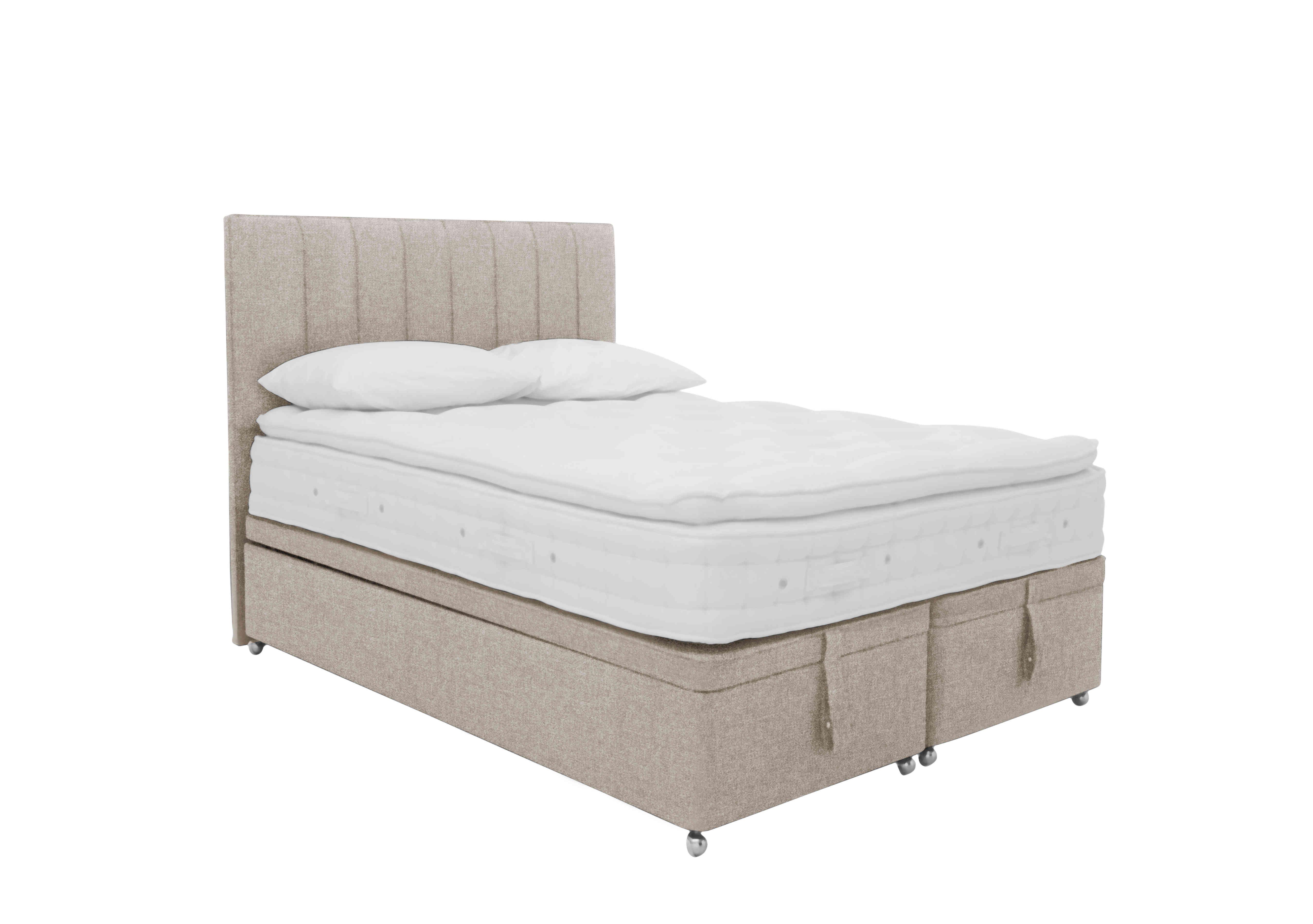 Bespoke Finesse Ottoman Divan Set in Imperio 904 Biscuit on Furniture Village
