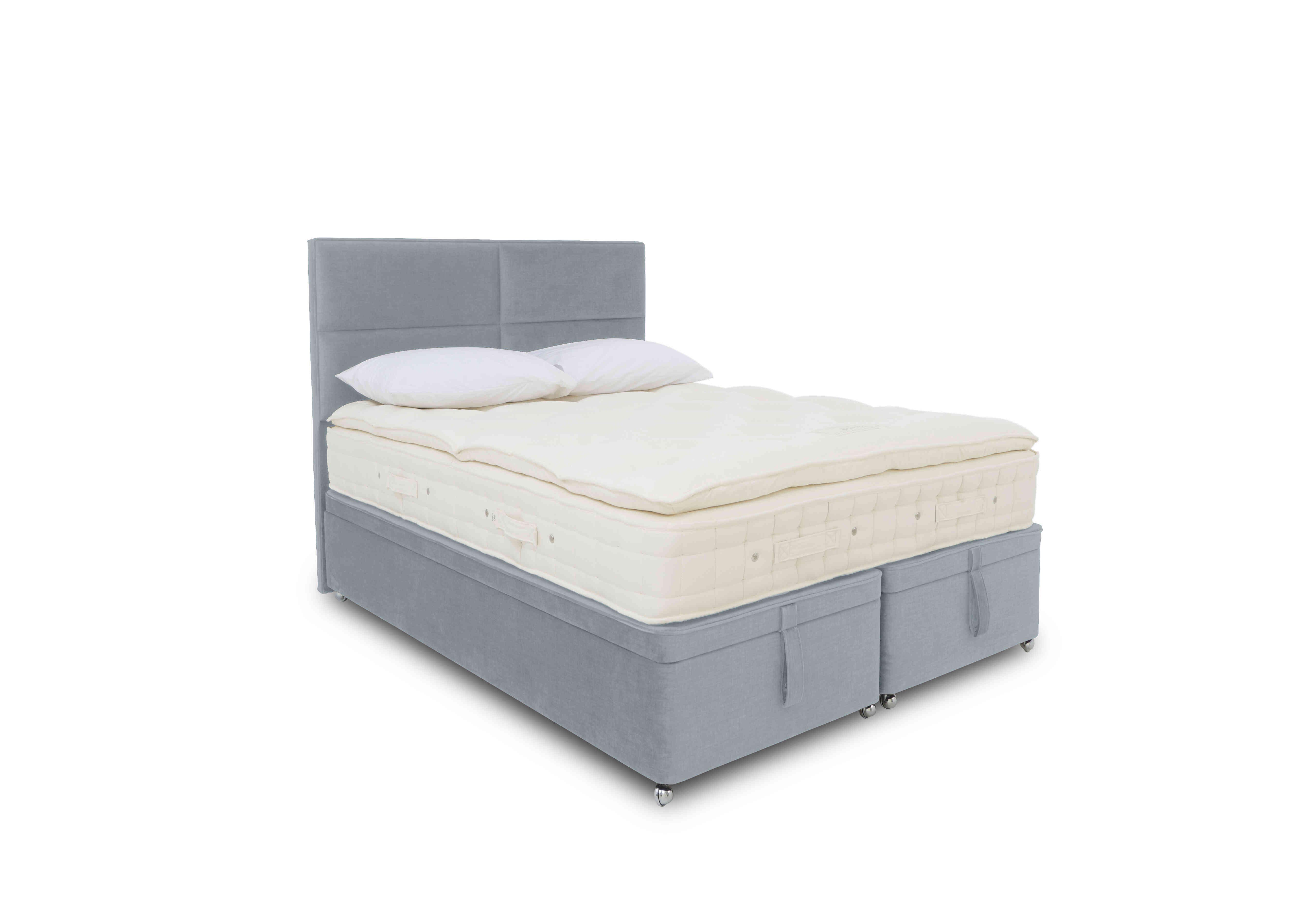 Bespoke Finesse Ottoman Divan Set in Premium 601 Glacier Blue on Furniture Village