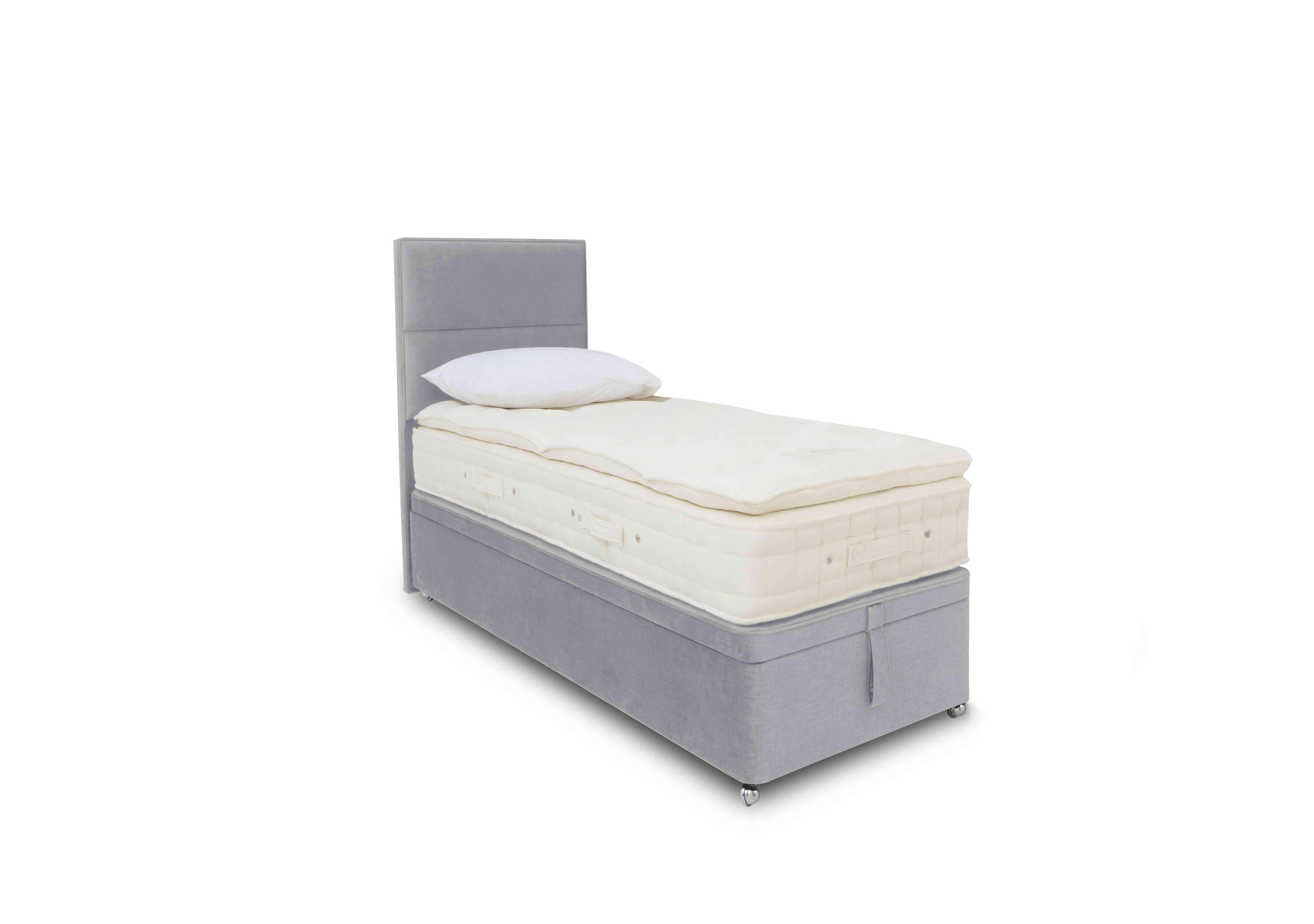 Bespoke Finesse Ottoman Divan Set in Premium 806 Simply Zinc on Furniture Village