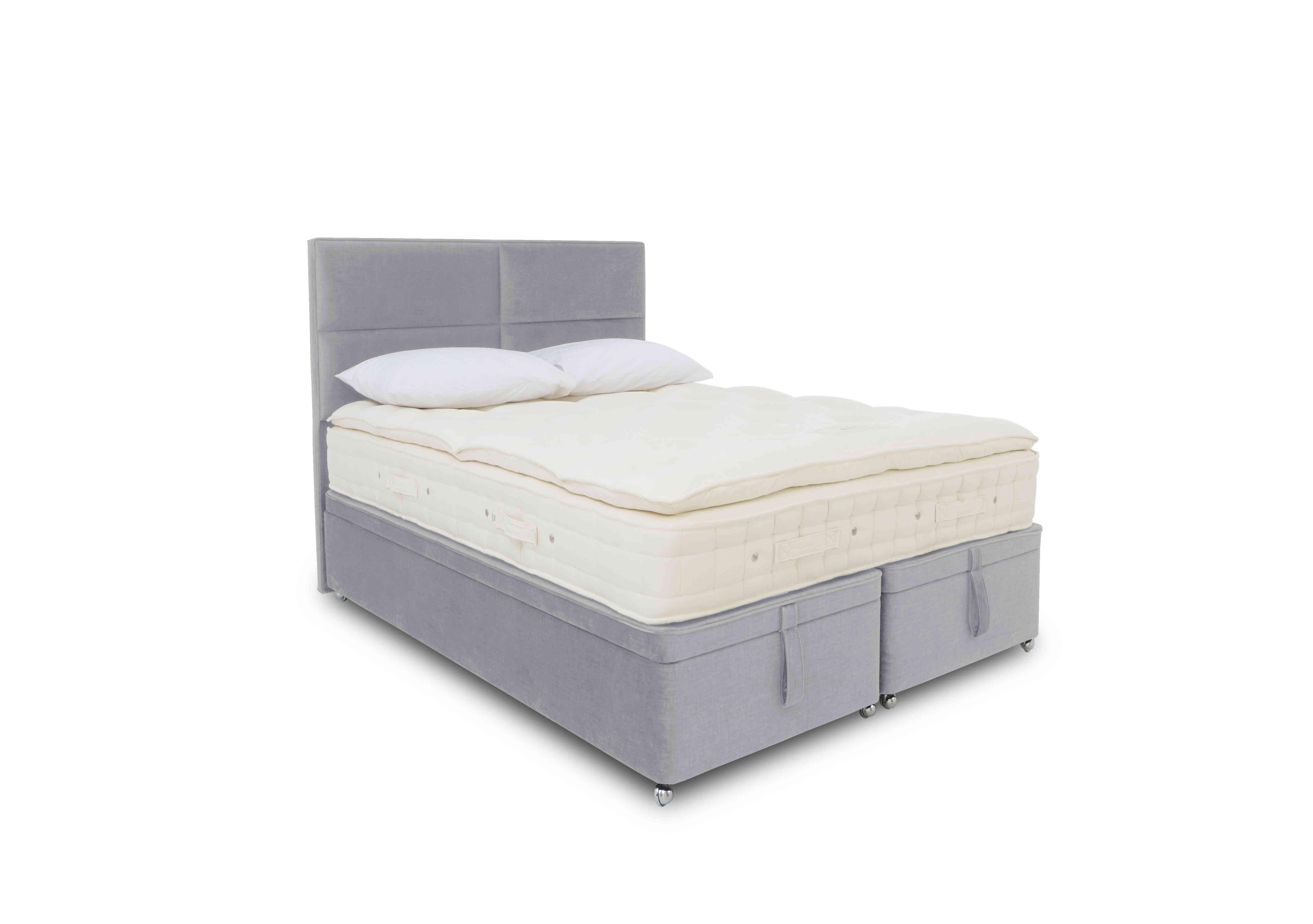 Bespoke Finesse Ottoman Divan Set in Premium 806 Simply Zinc on Furniture Village