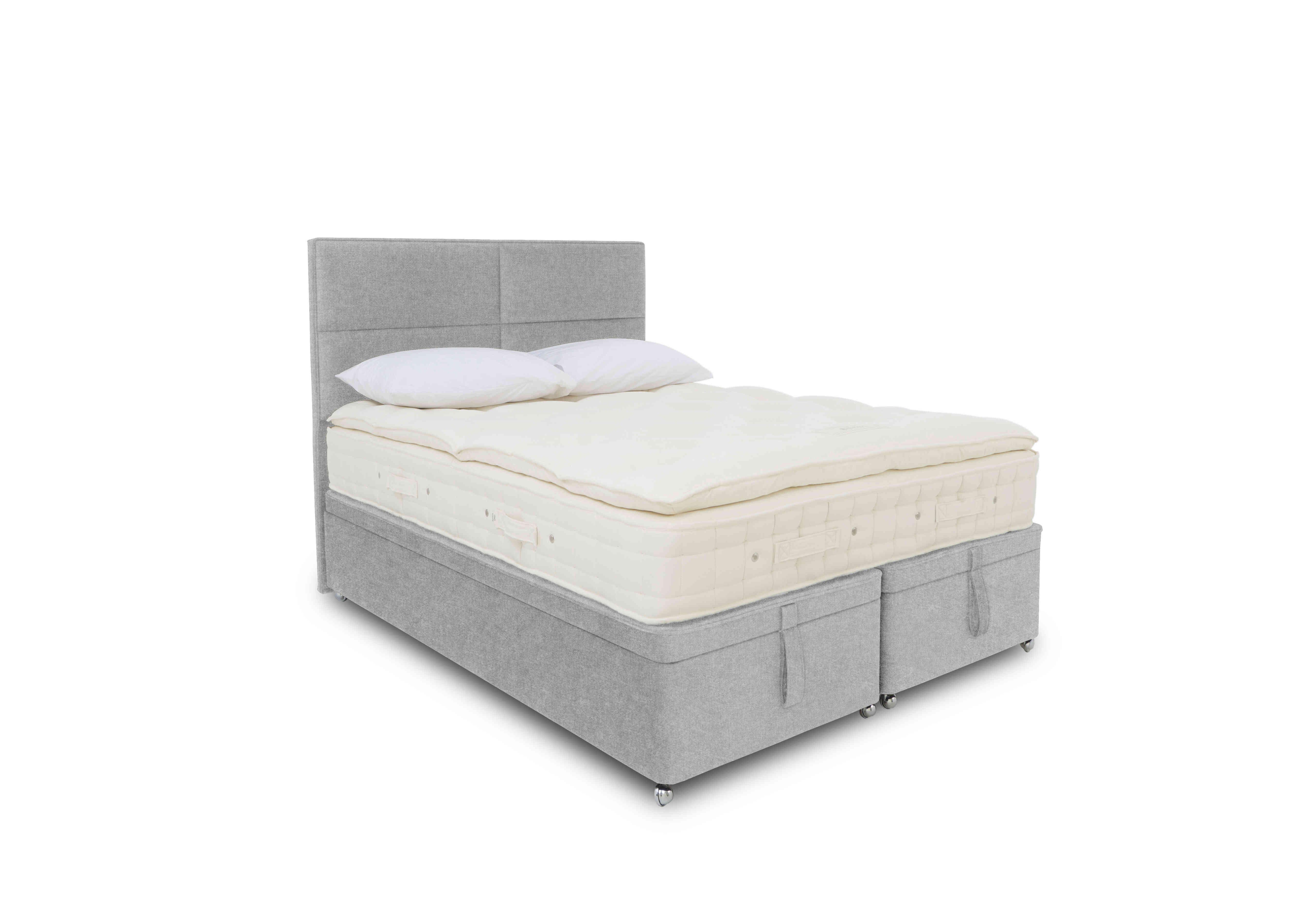 Bespoke Finesse Ottoman Divan Set in Tweed 805 Stone on Furniture Village