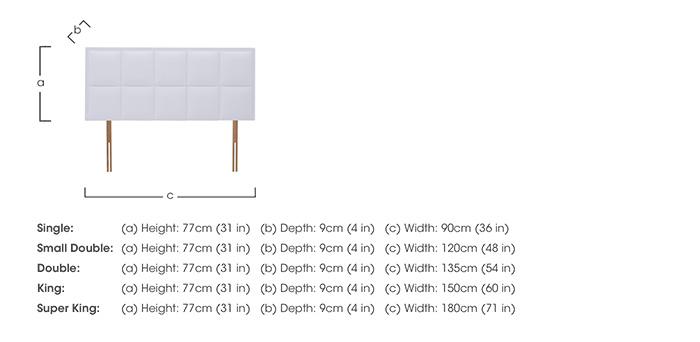 Riley Strutted Headboard in  on Furniture Village