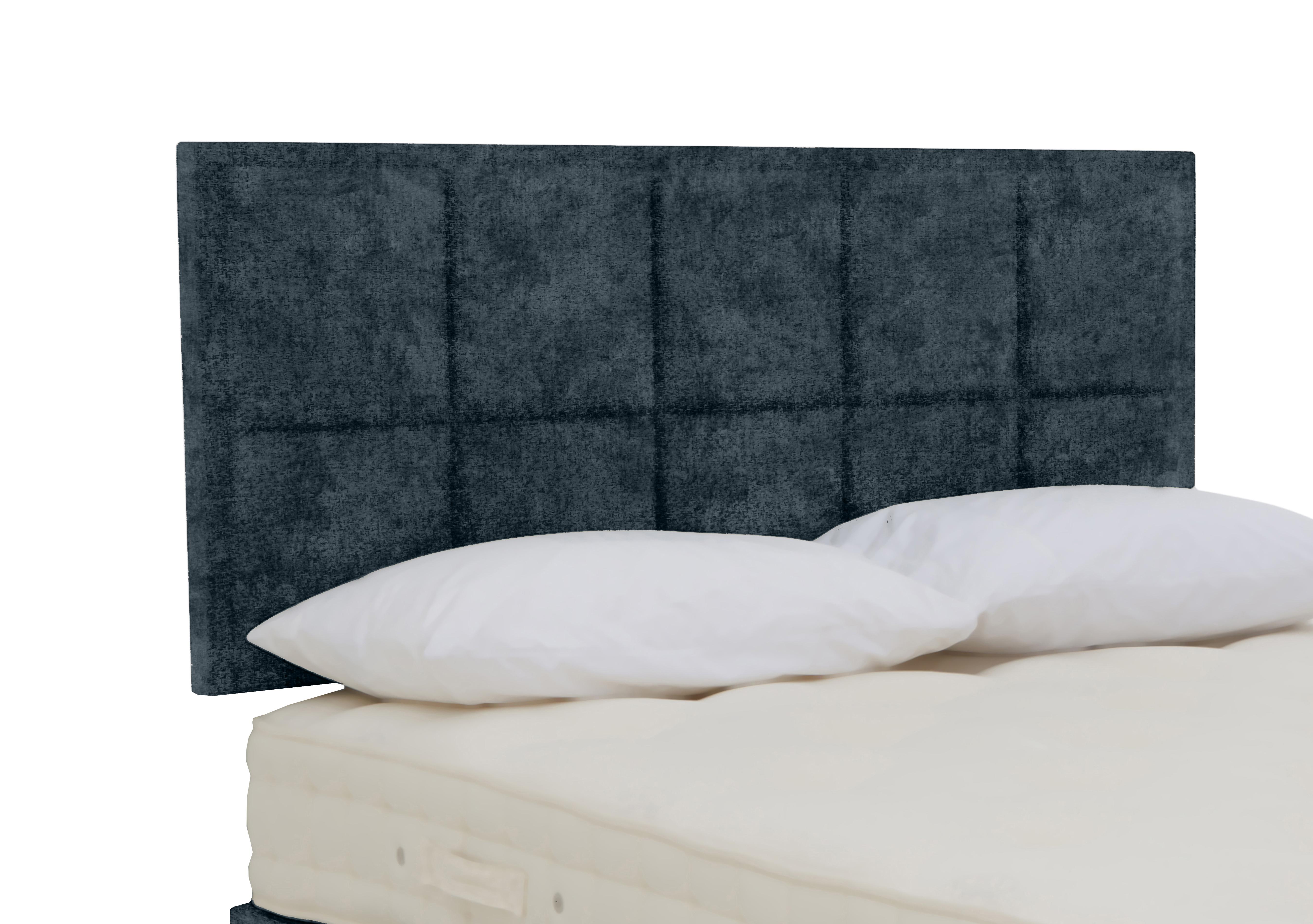 Riley Strutted Headboard in Daytona Ocean on Furniture Village