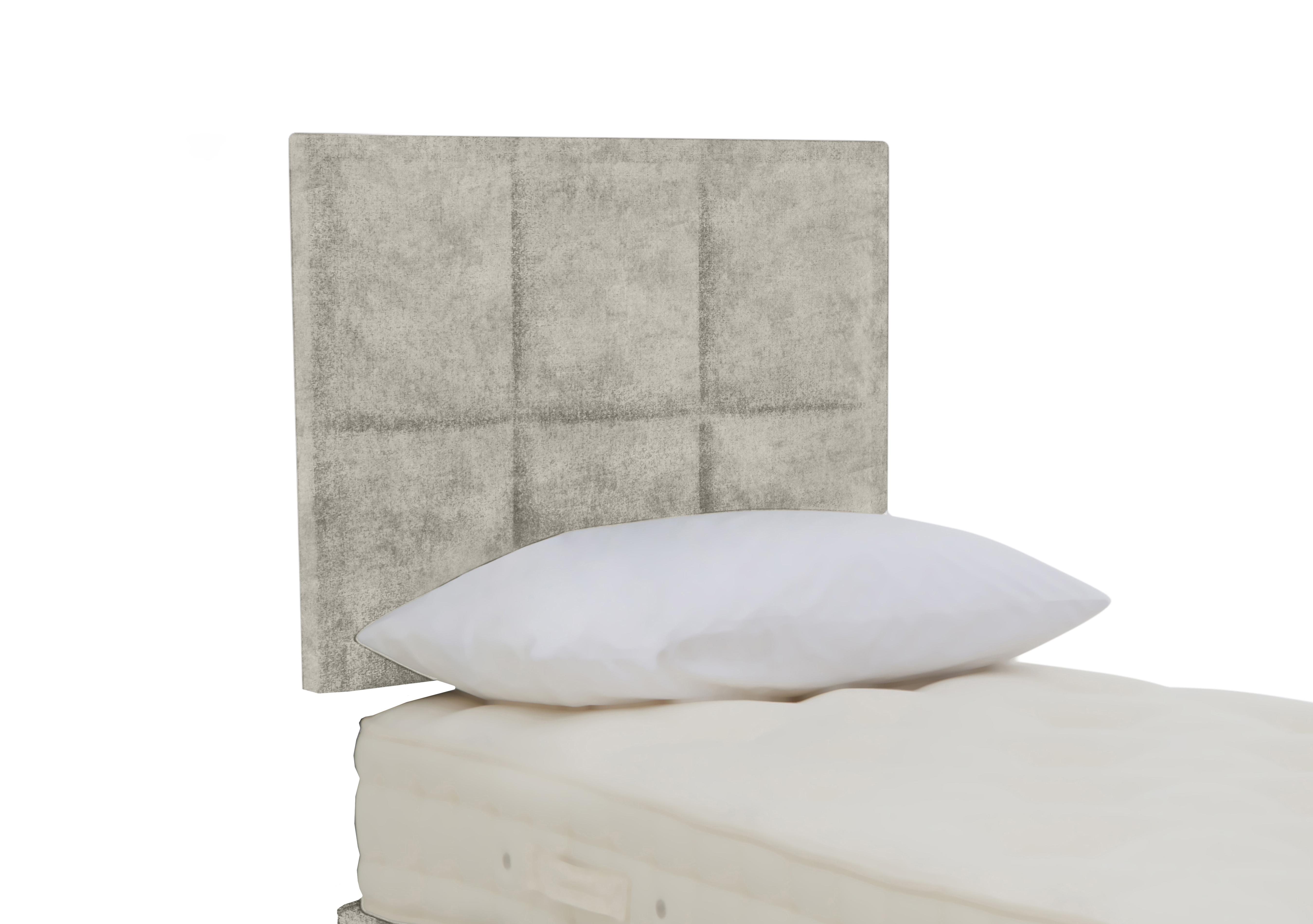 Riley Strutted Headboard in Daytona Stone on Furniture Village