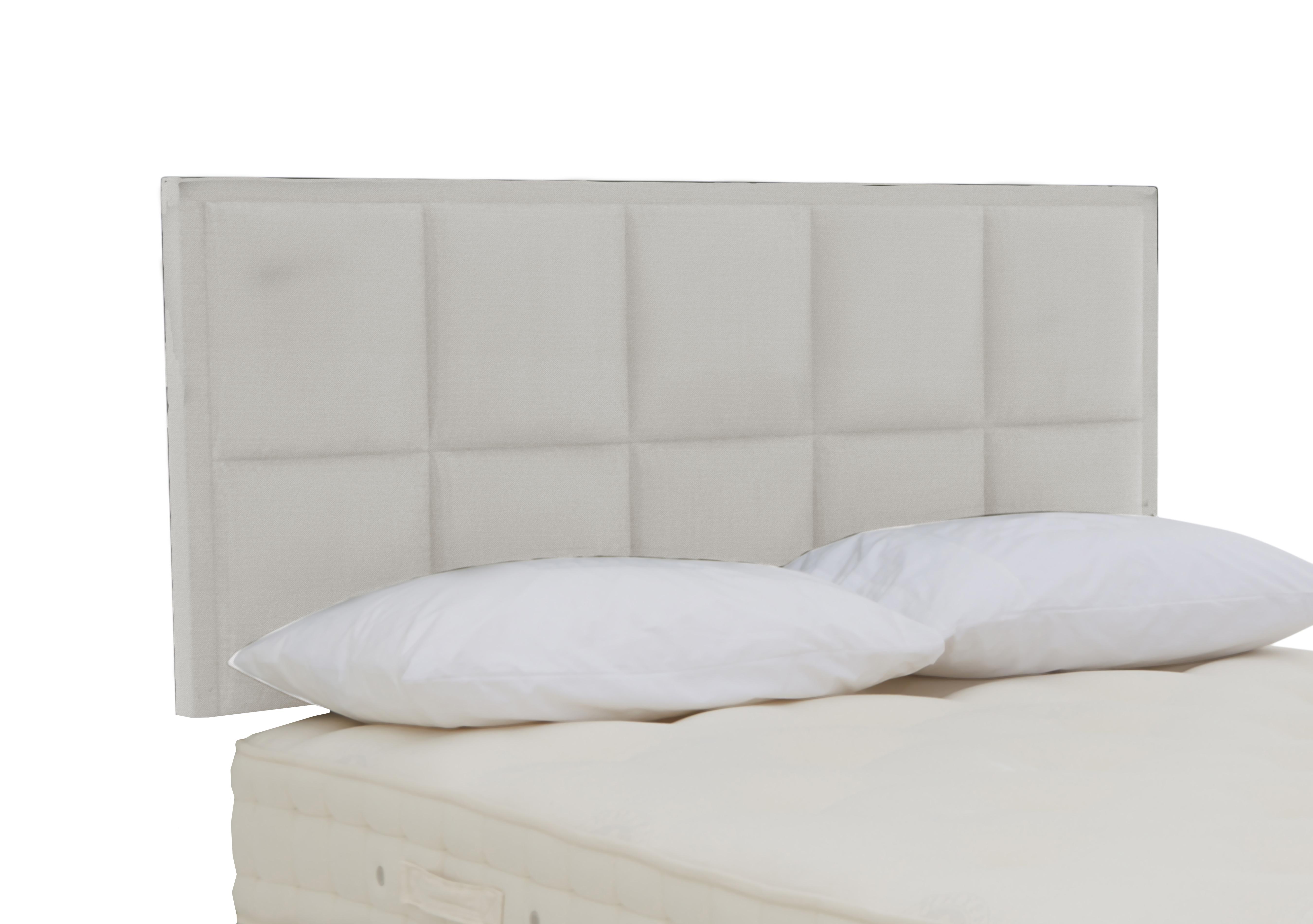 Riley Strutted Headboard in Maestro 9020 Oatmeal on Furniture Village