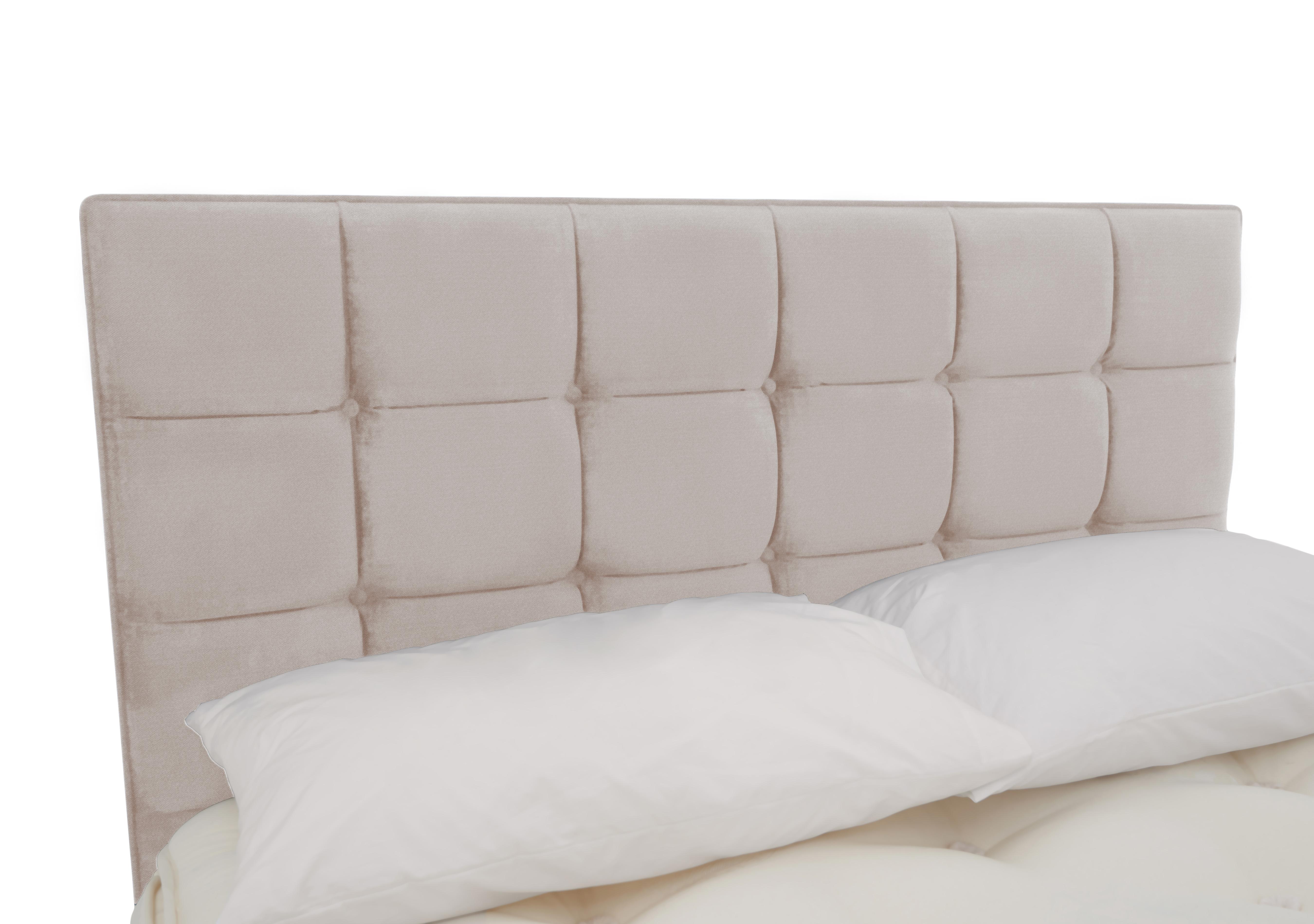 Bespoke Mia Floor Standing Headboard in Maestro 9034 Orchid on Furniture Village