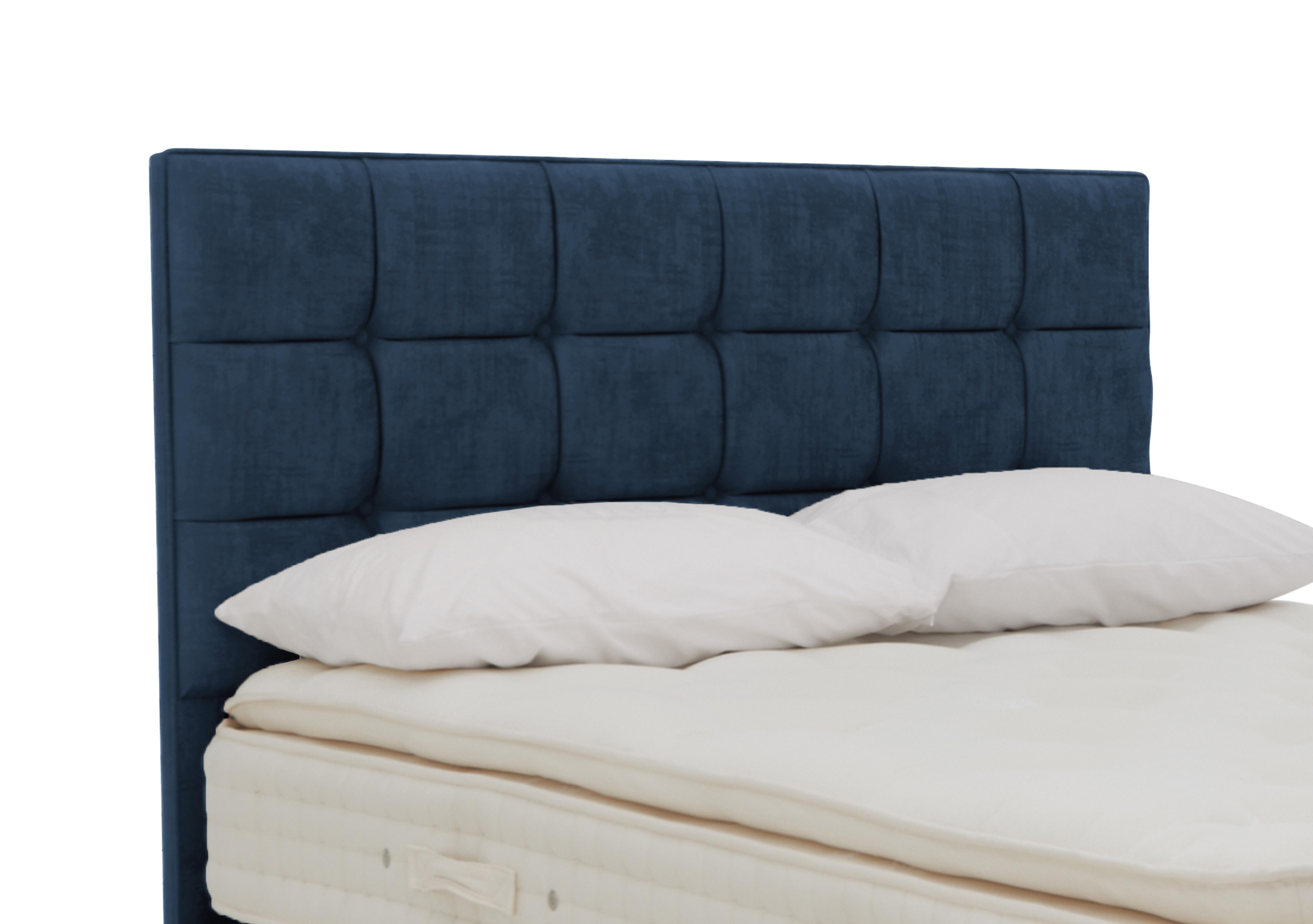 Bespoke Mia Floor Standing Headboard in Premium 606 Royal Navy on Furniture Village