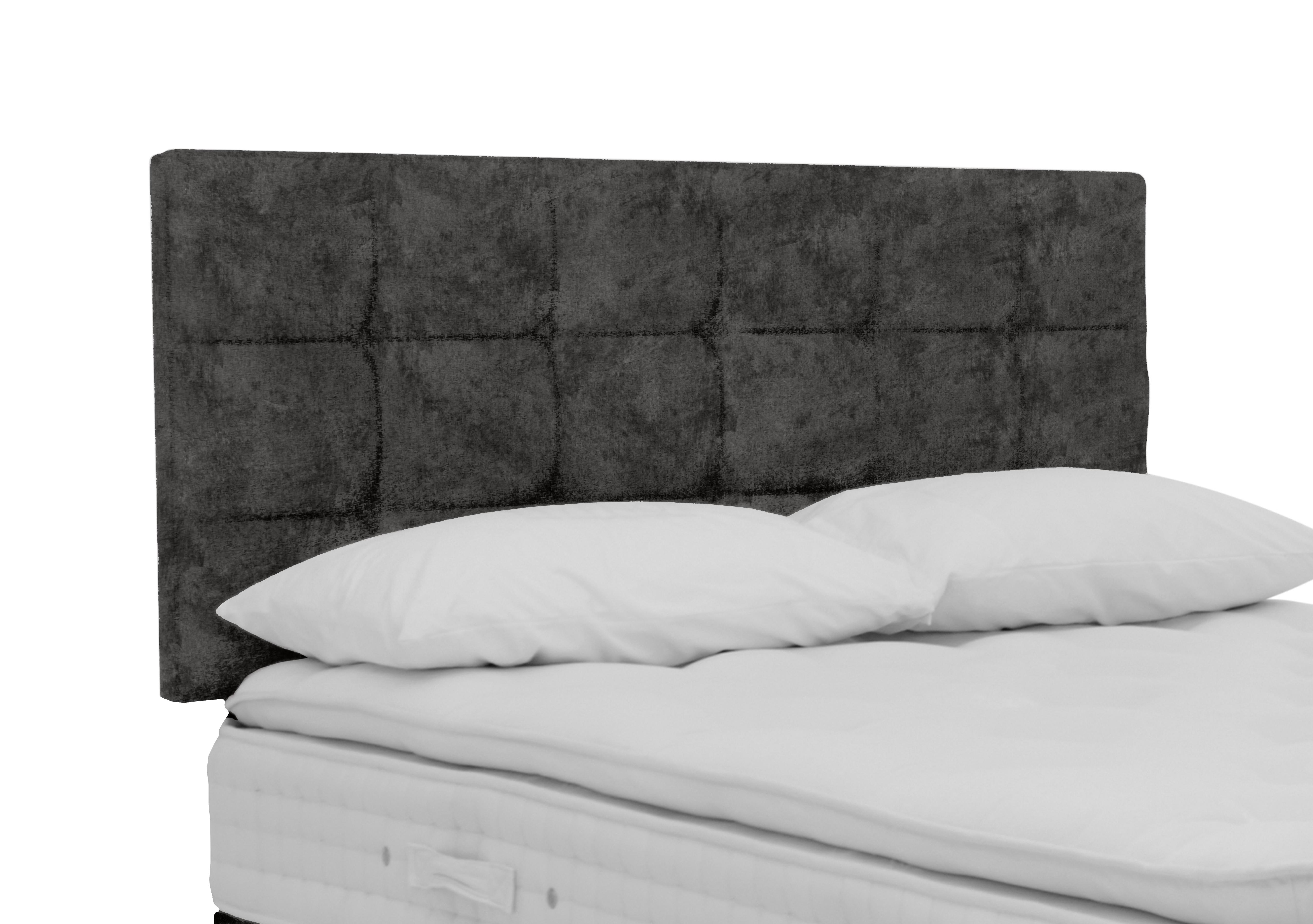 Mia Strutted Headboard in Daytona Coal on Furniture Village