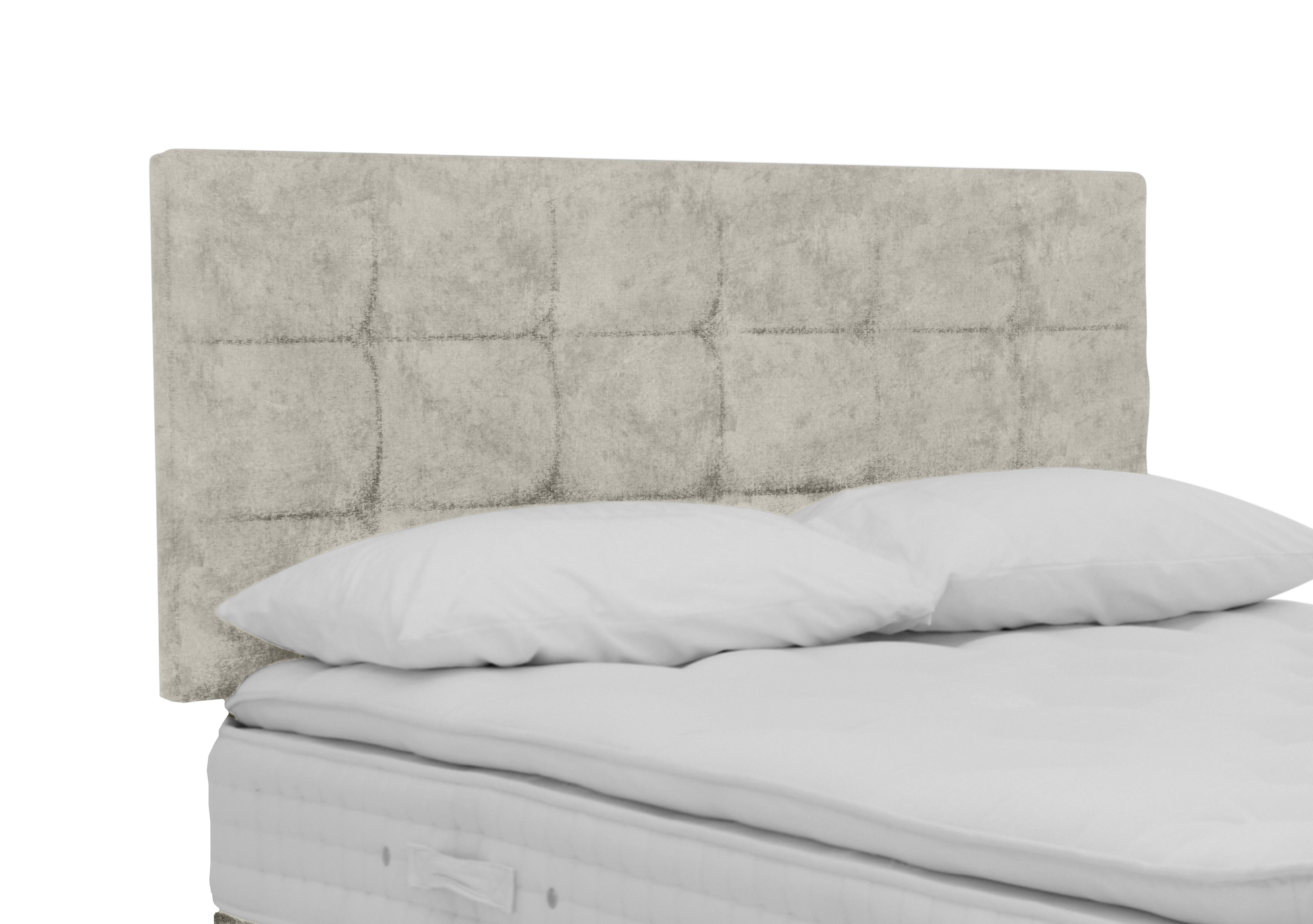 Mia Strutted Headboard in Daytona Stone on Furniture Village