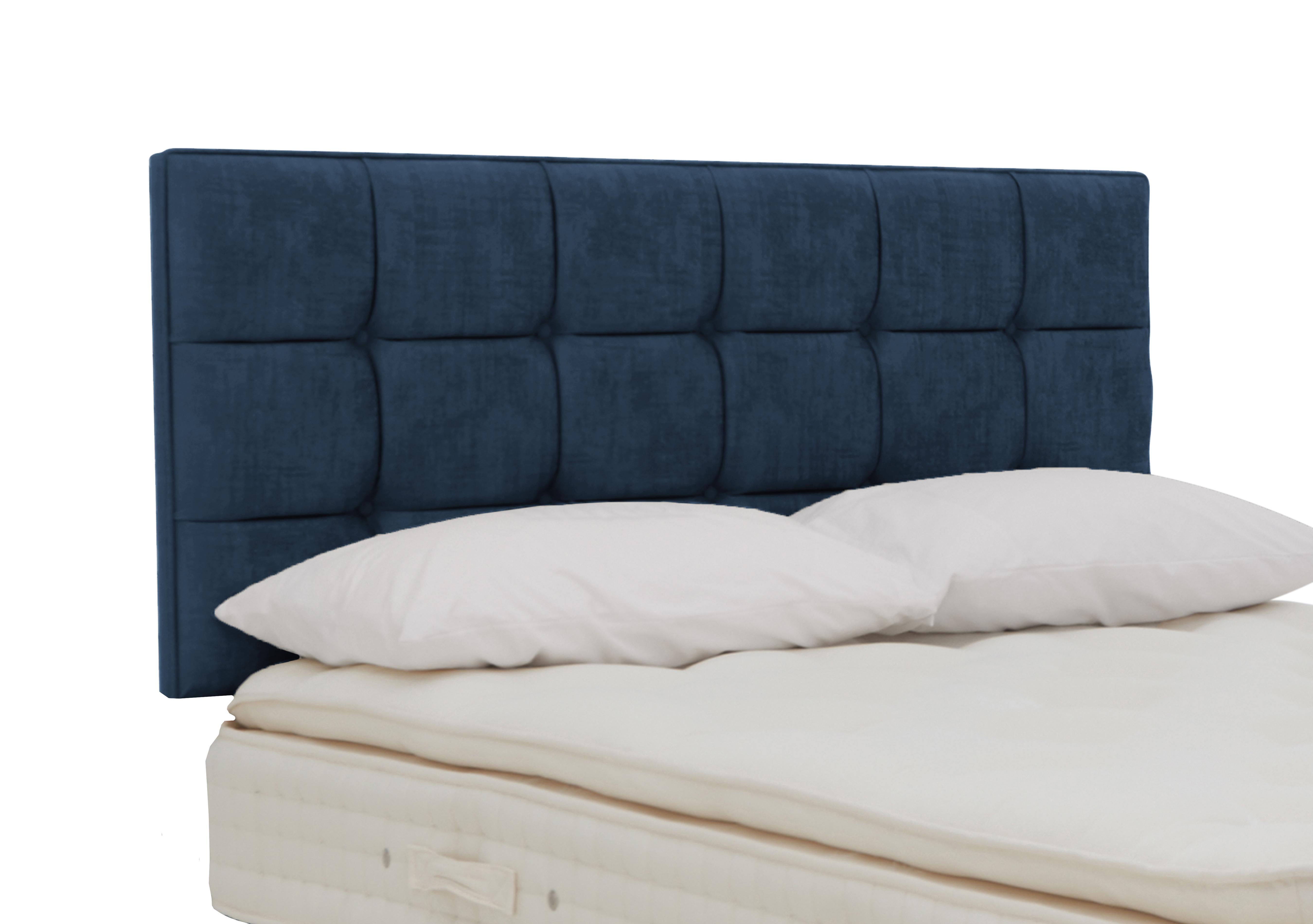 Mia Strutted Headboard in Premium 606 Royal Navy on Furniture Village