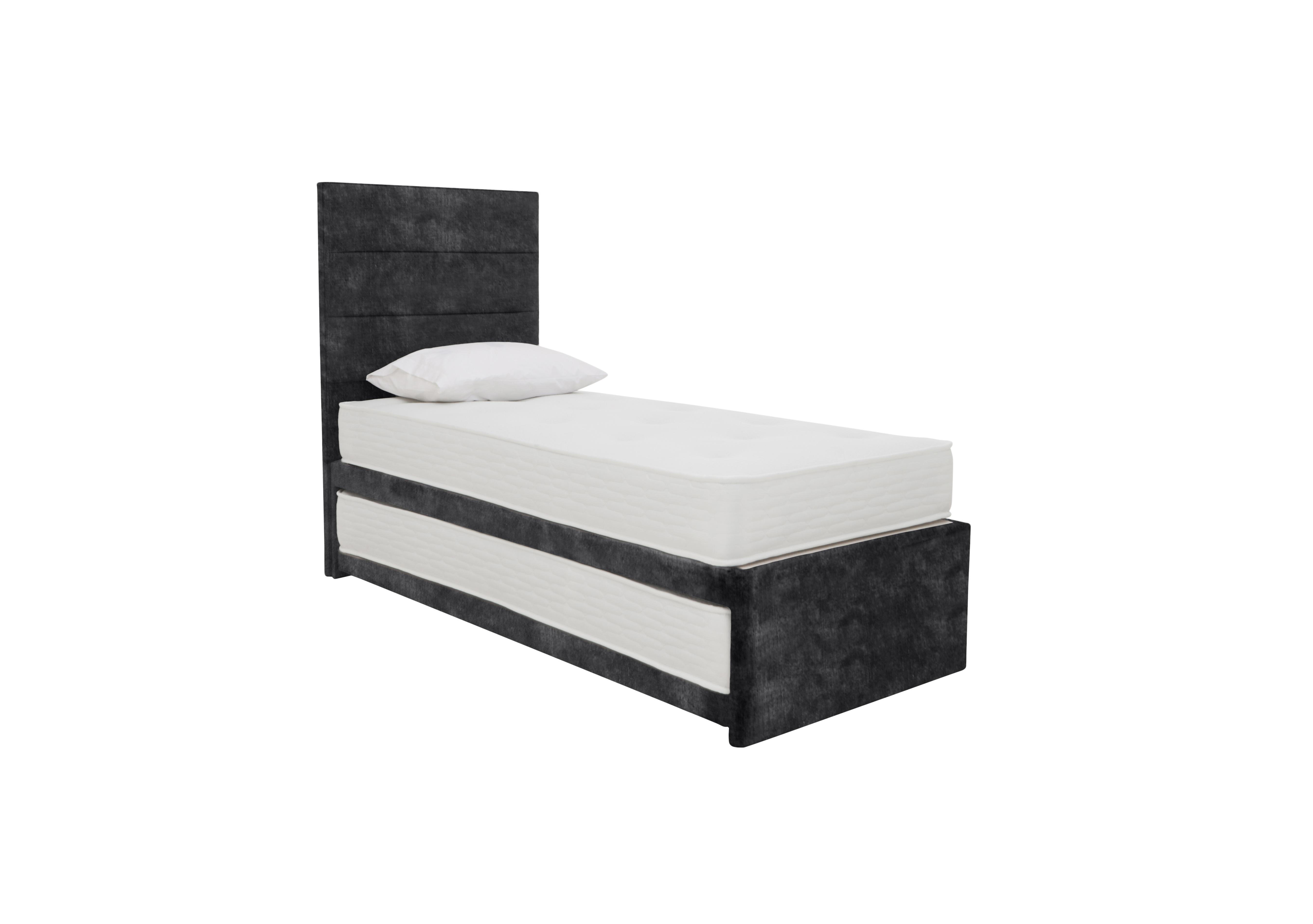 Guest Bed with Coil Mattress and Pocket Sprung Mattress in Lace Domino on Furniture Village
