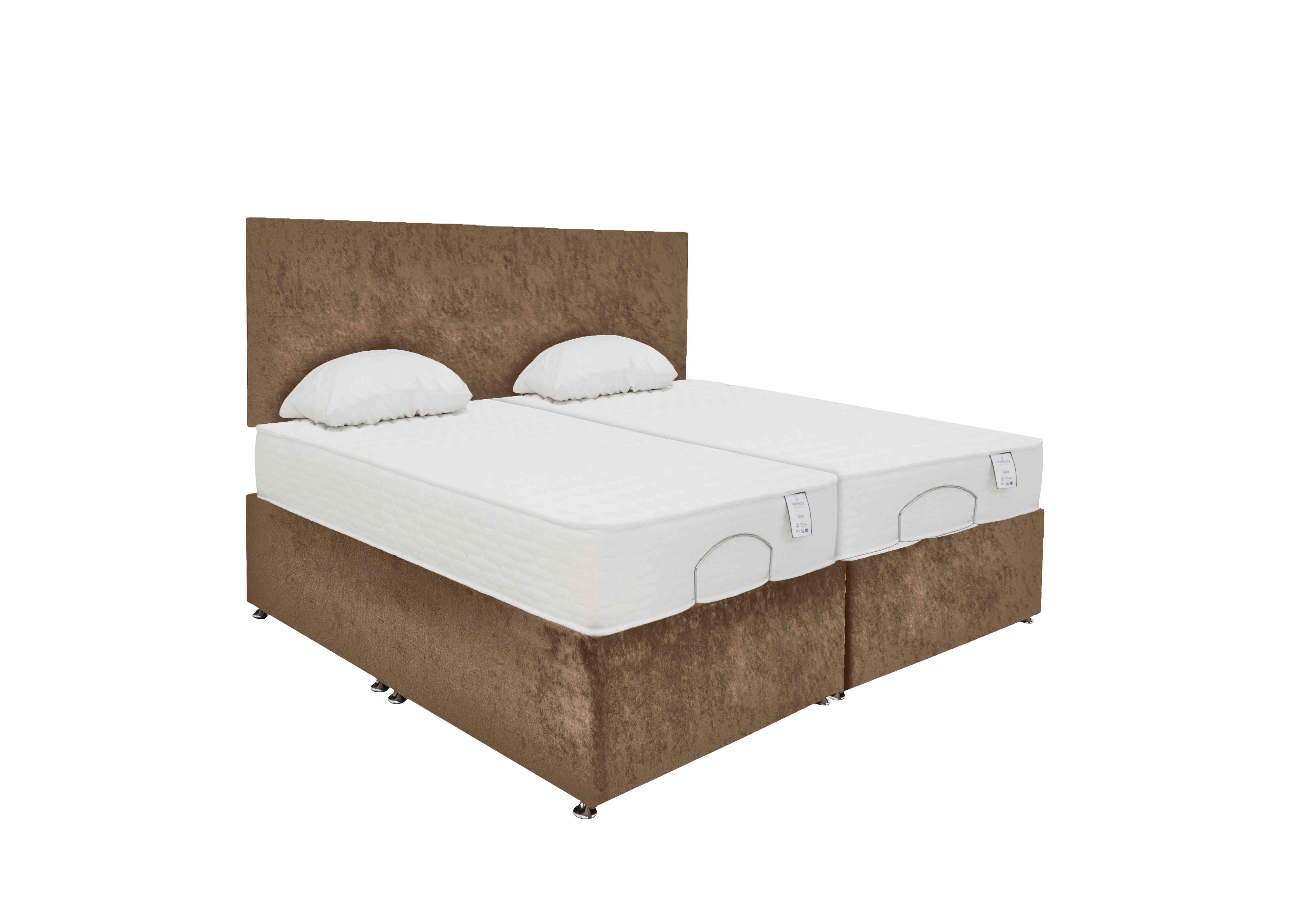 Sleep Cool Adjustable Divan Set in Lace Caramel on Furniture Village