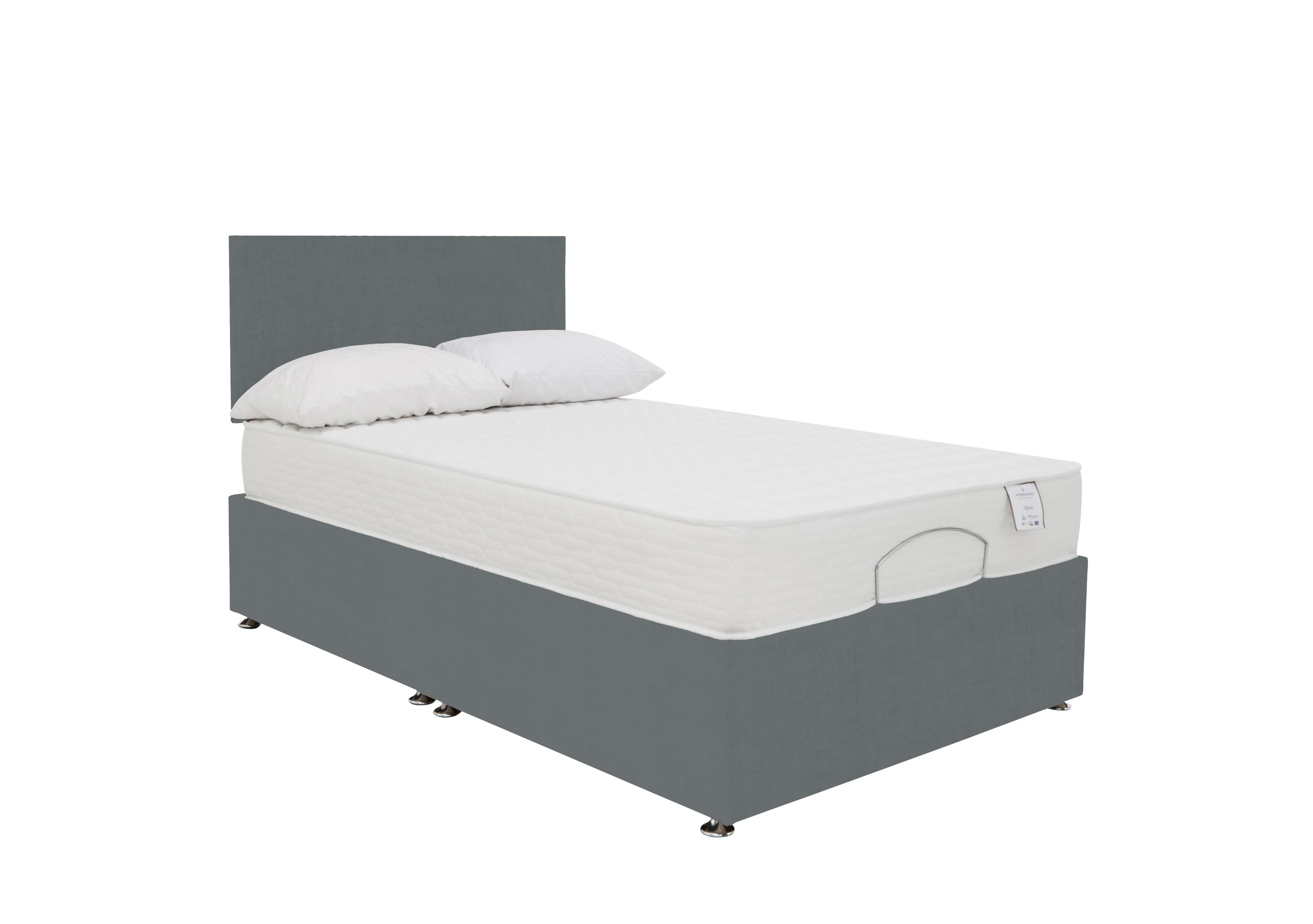 Sleep Cool Adjustable Divan Set in Pluish Arctic Grey on Furniture Village