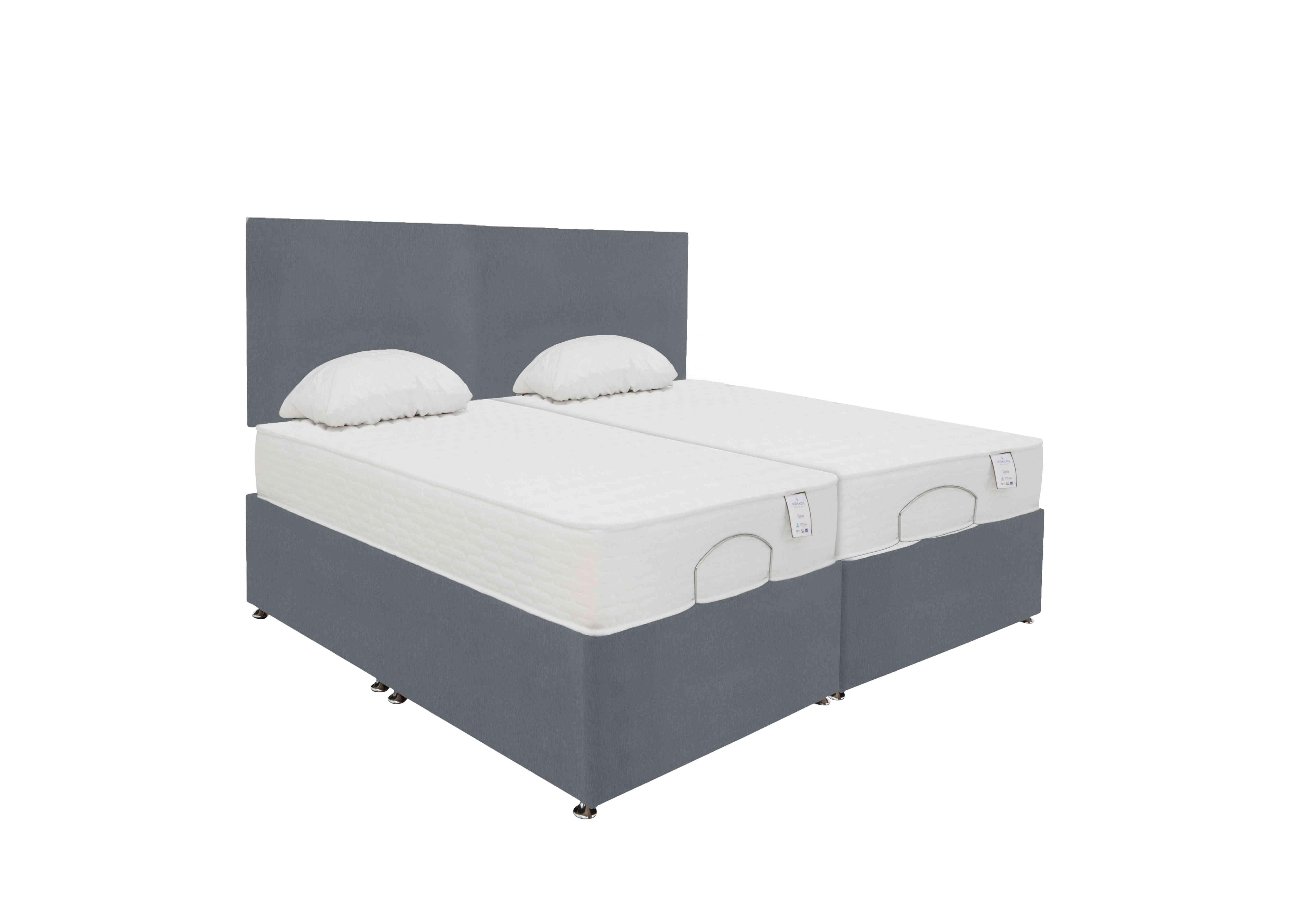 Sleep Cool Adjustable Divan Set in Plush Arctic Grey on Furniture Village