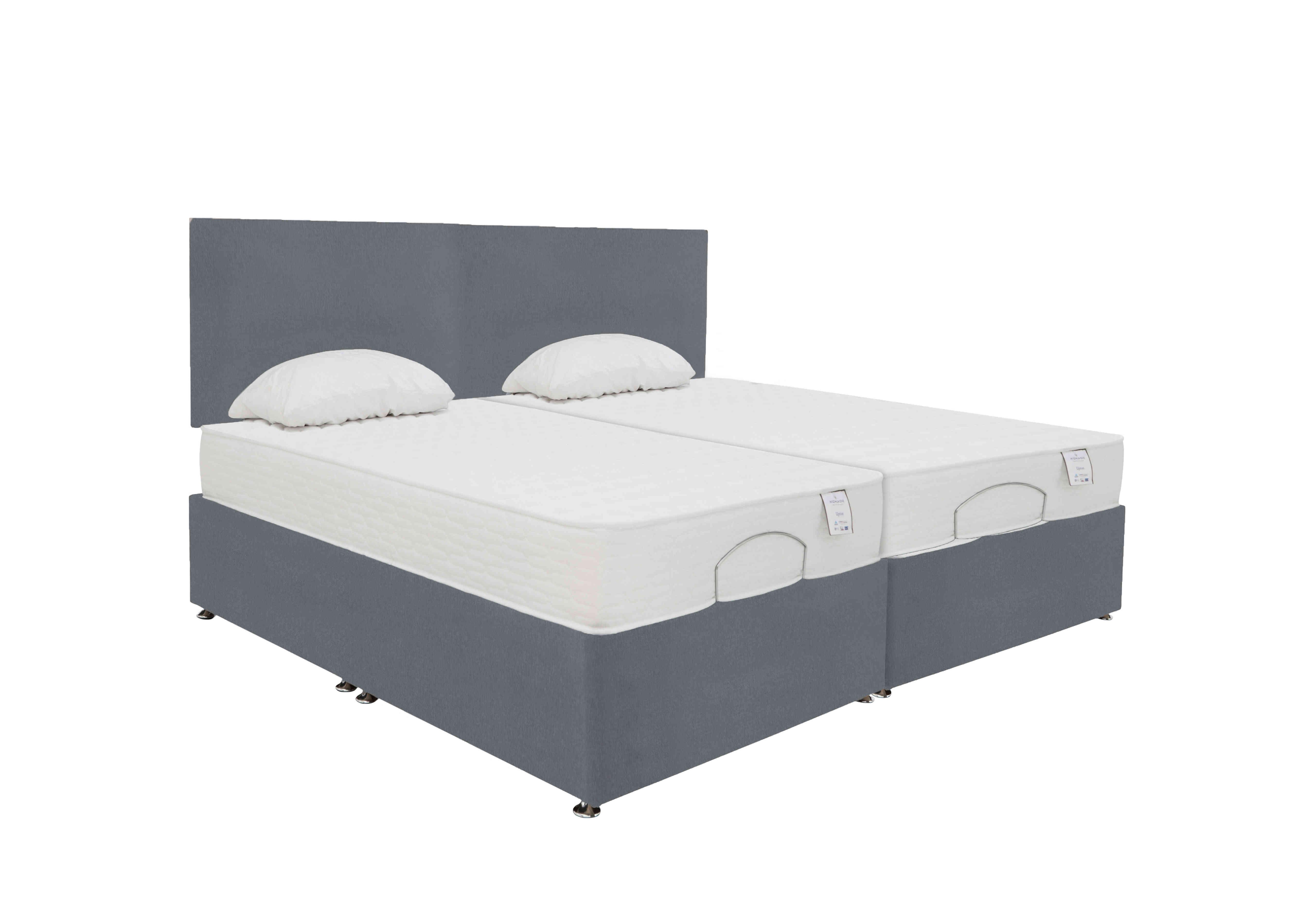 Sleep Cool Adjustable Divan Set in Plush Arctic Grey on Furniture Village