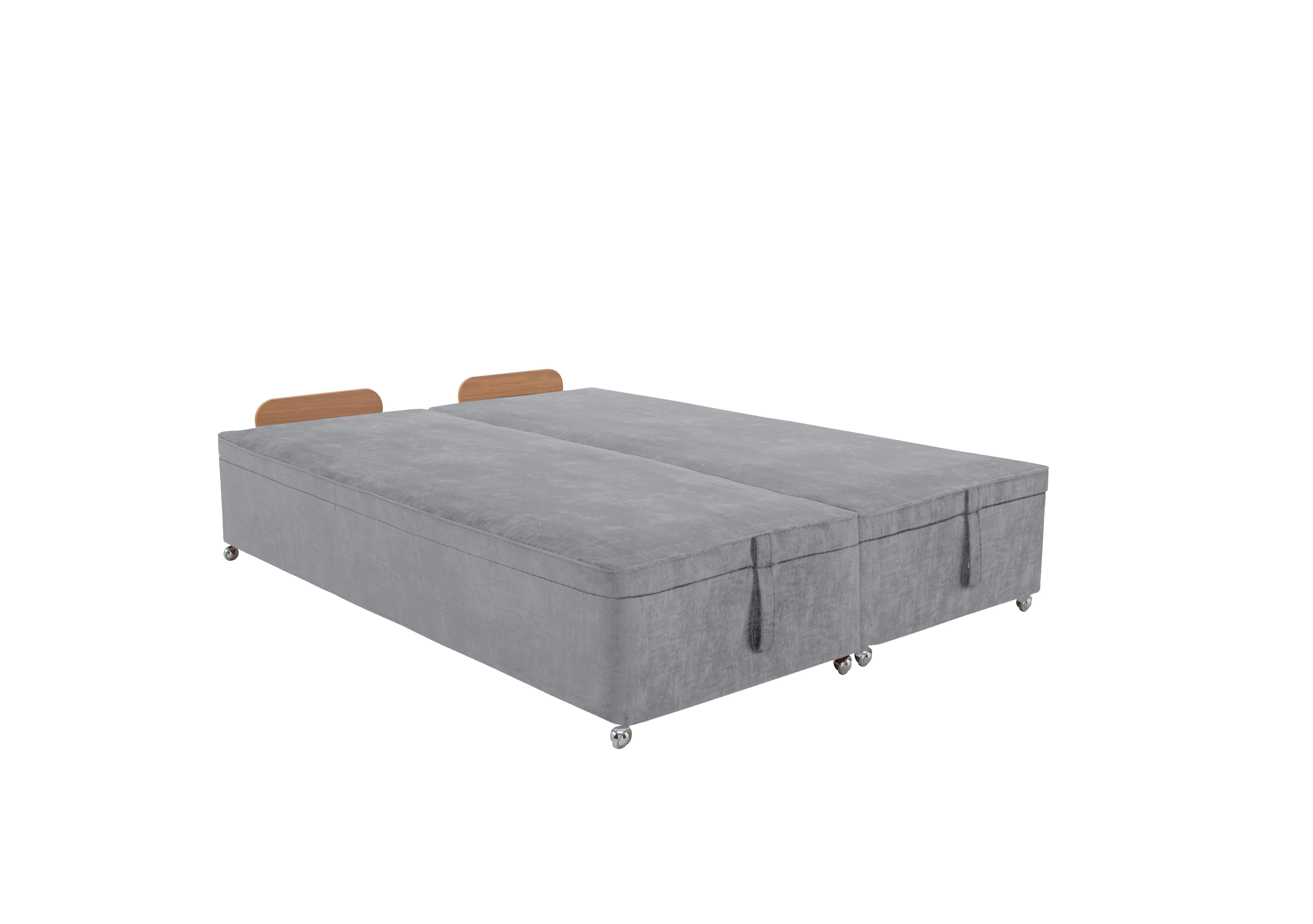 Bespoke Ottoman Divan Base in Premium 806 Simply Zinc on Furniture Village