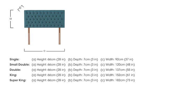 Wooburn Strutted Headboard in  on Furniture Village