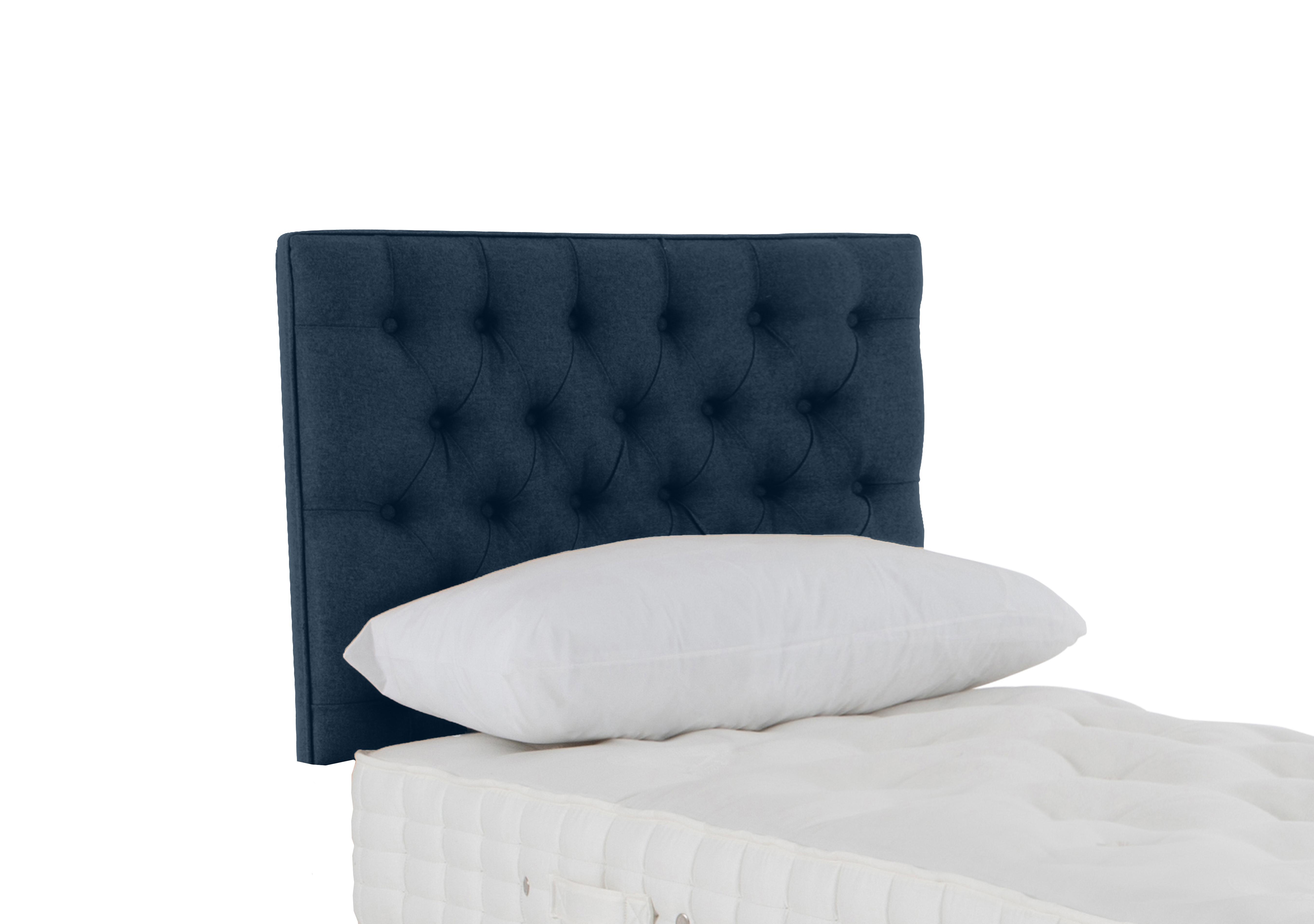 Wooburn Strutted Headboard in Brooklyn 609 Ink on Furniture Village