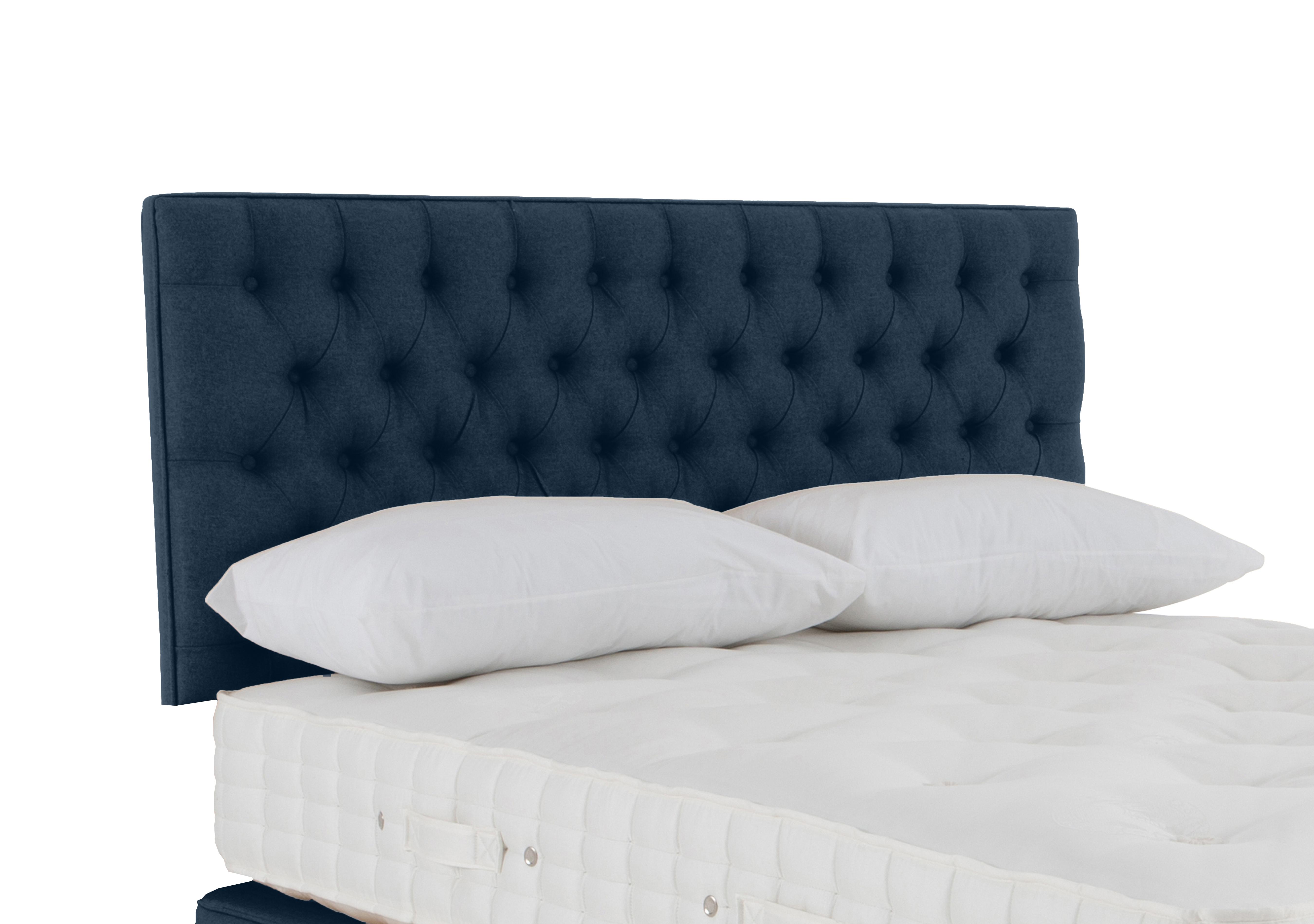 Wooburn Strutted Headboard in Brooklyn 609 Ink on Furniture Village