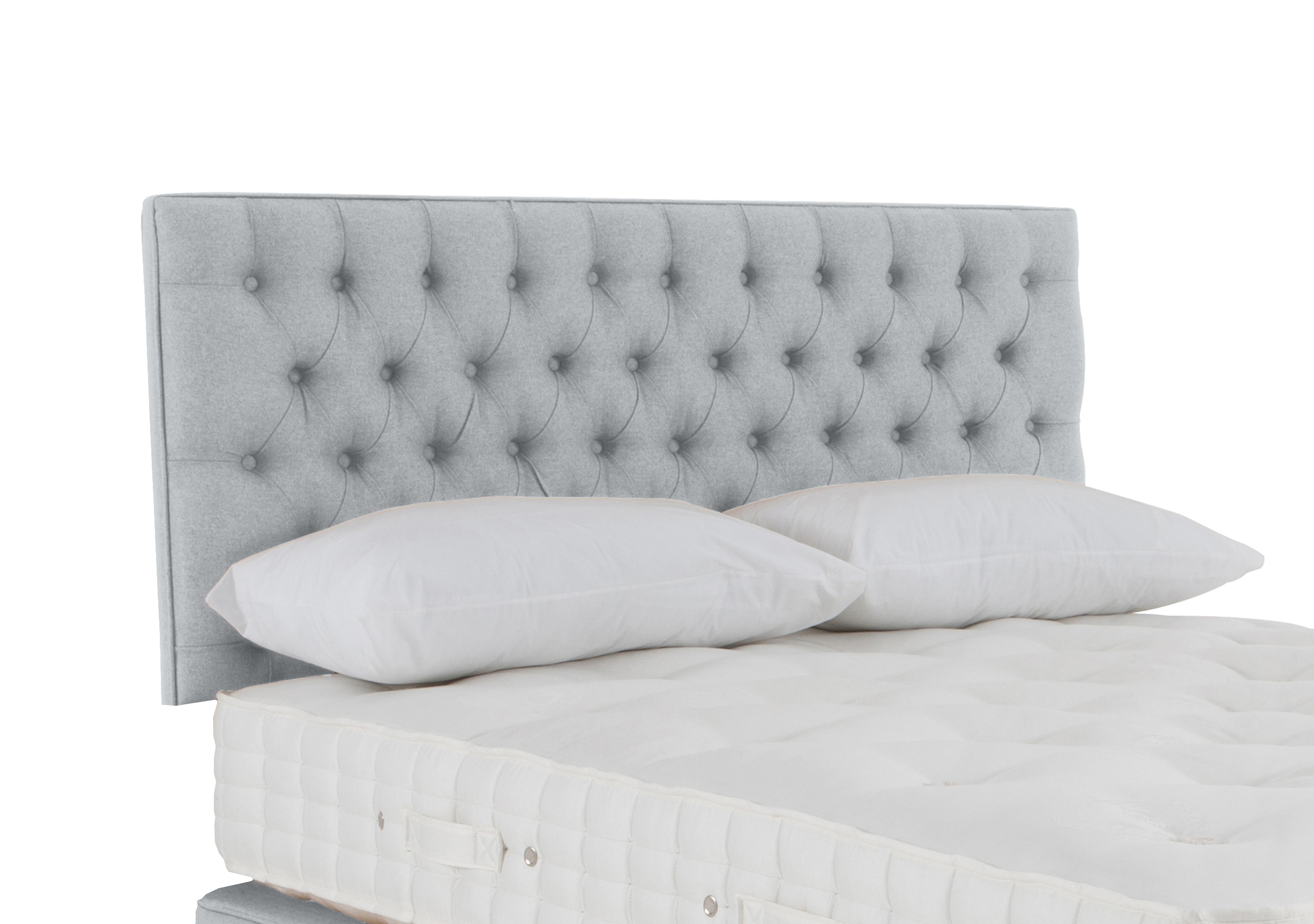 Wooburn Strutted Headboard in Brooklyn 610 Smoke on Furniture Village