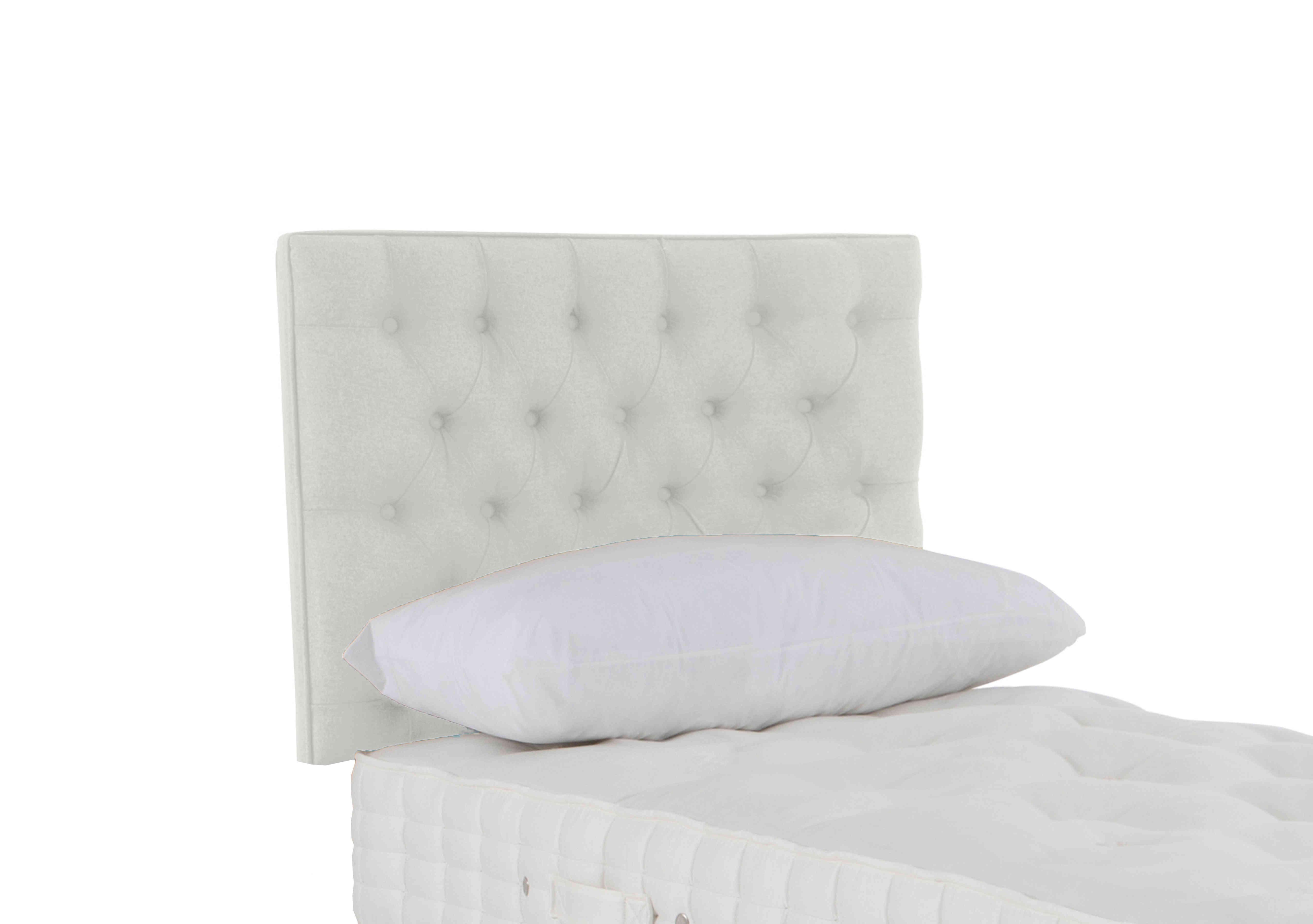 Wooburn Strutted Headboard in Imperio 901 Cream on Furniture Village