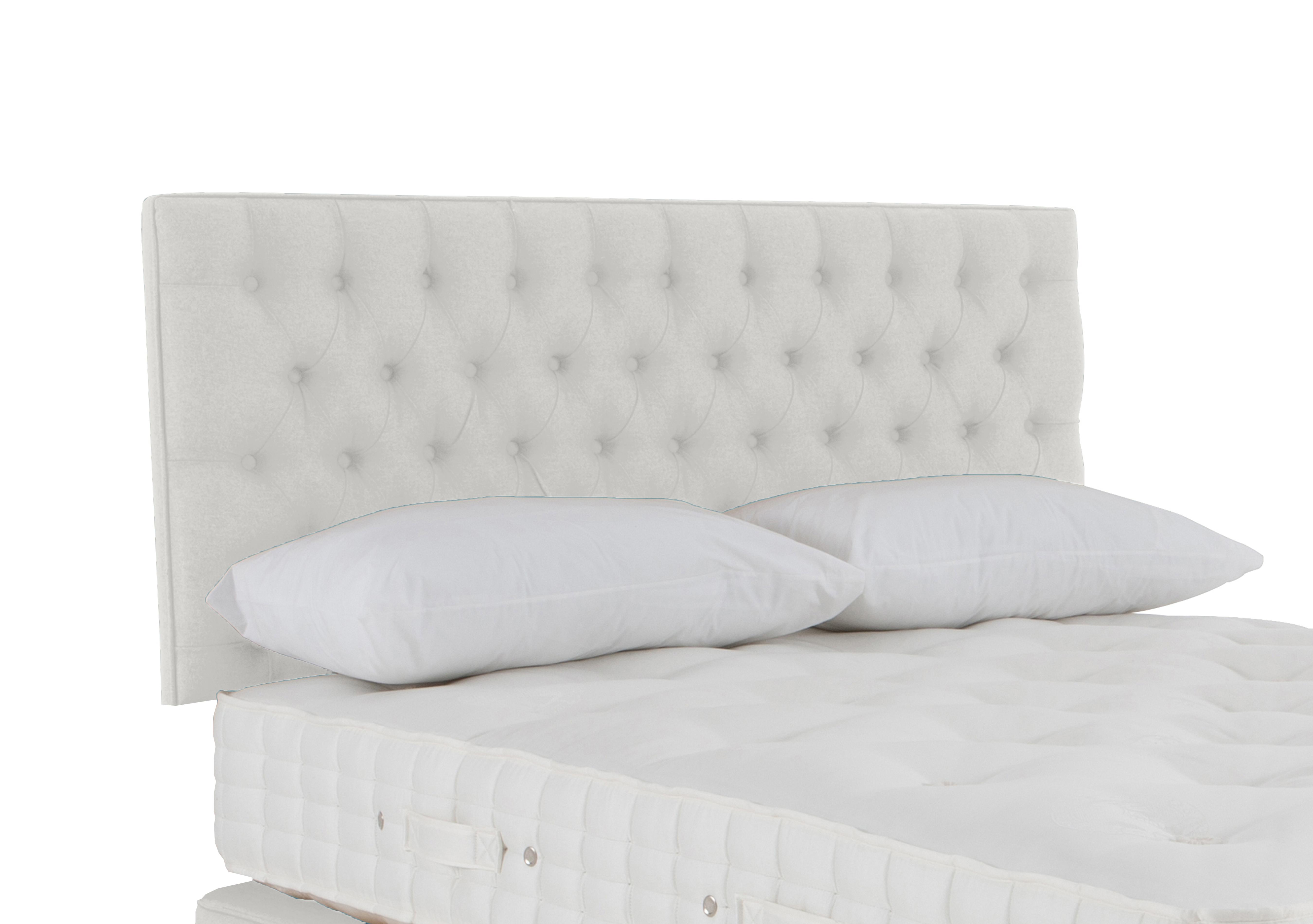 Wooburn Strutted Headboard in Imperio 901 Cream on Furniture Village