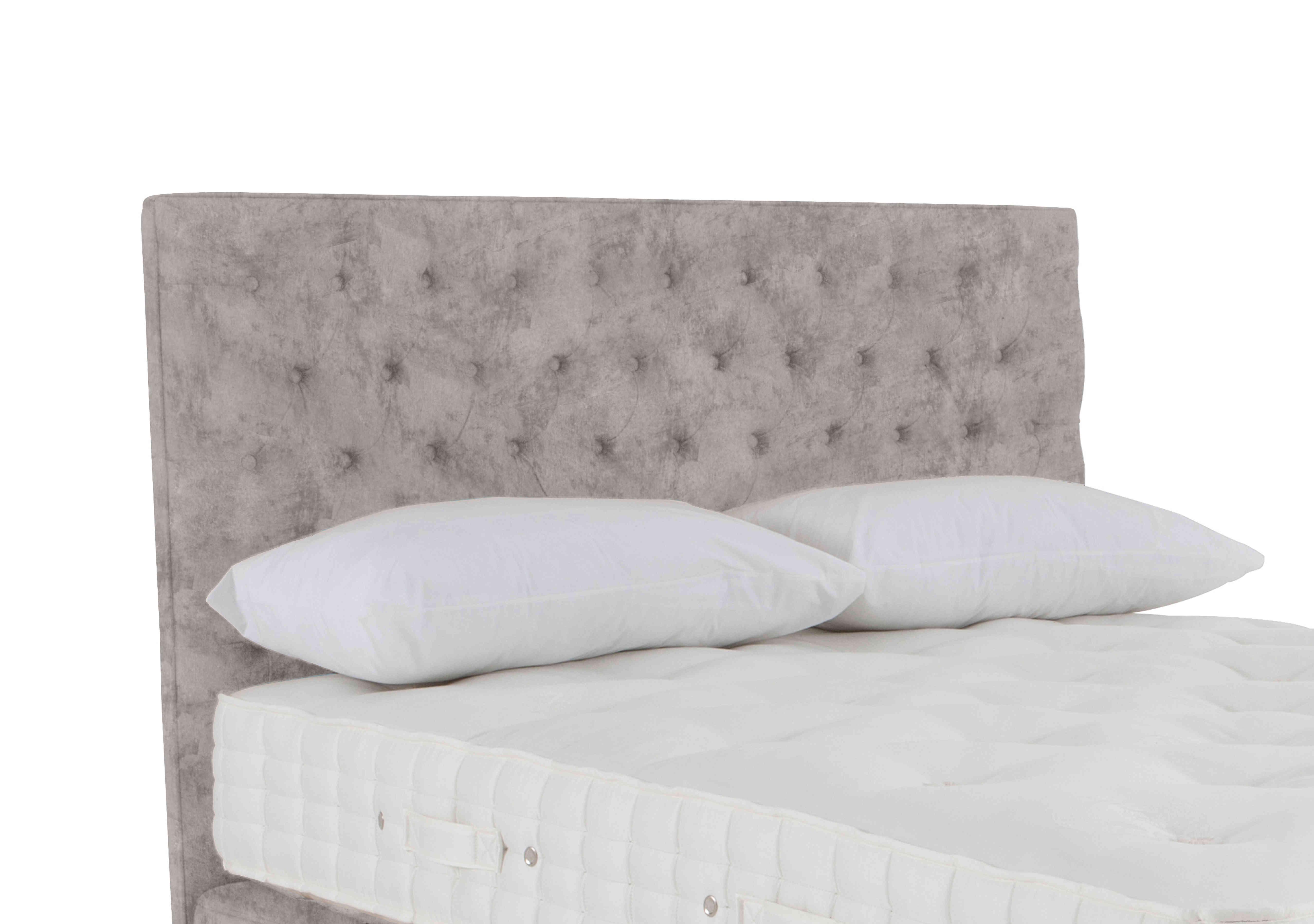 Bespoke Wooburn Floor Standing Headboard in Daytona Silver on Furniture Village