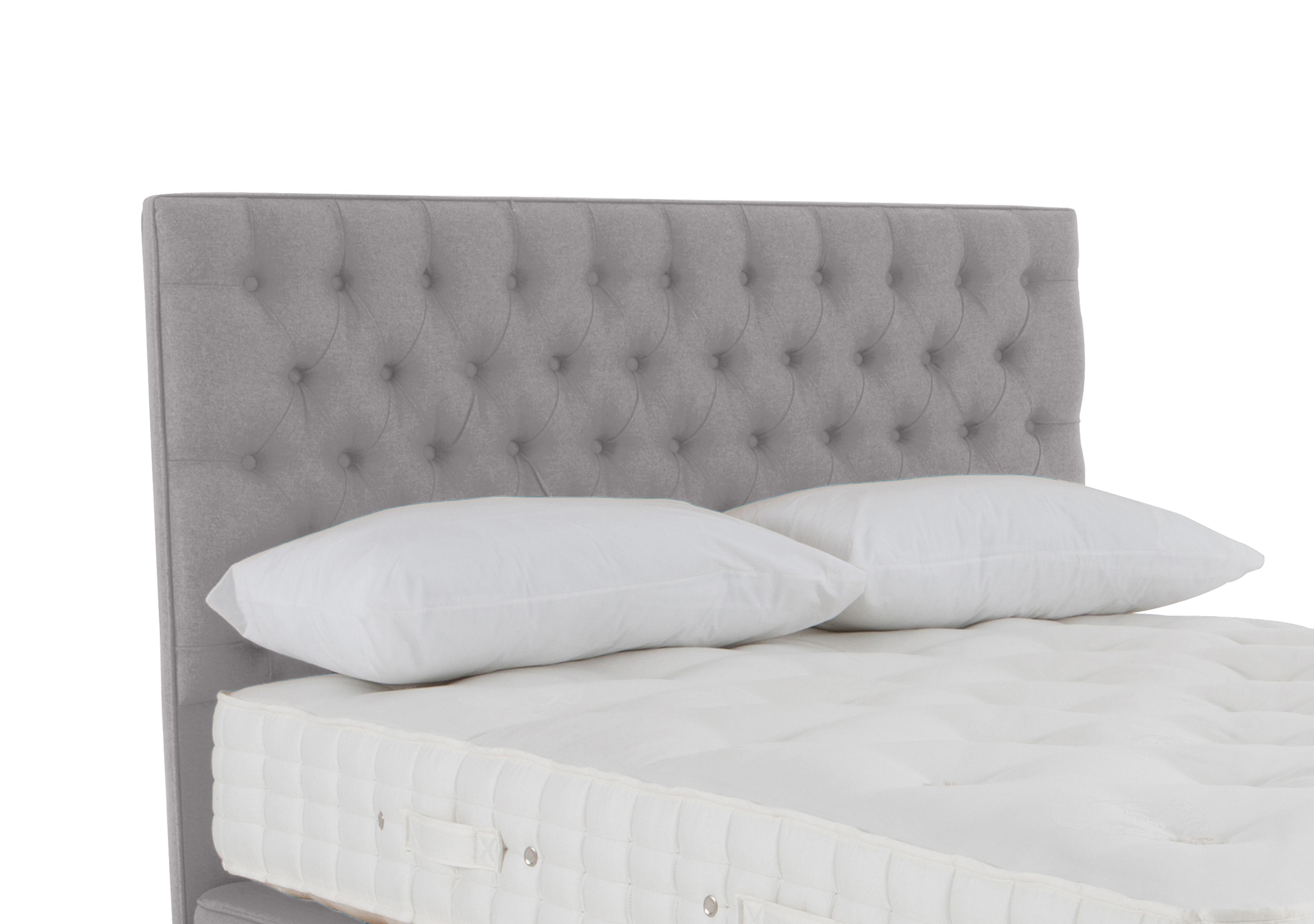 Bespoke Wooburn Floor Standing Headboard in Imperio 805 Grey on Furniture Village