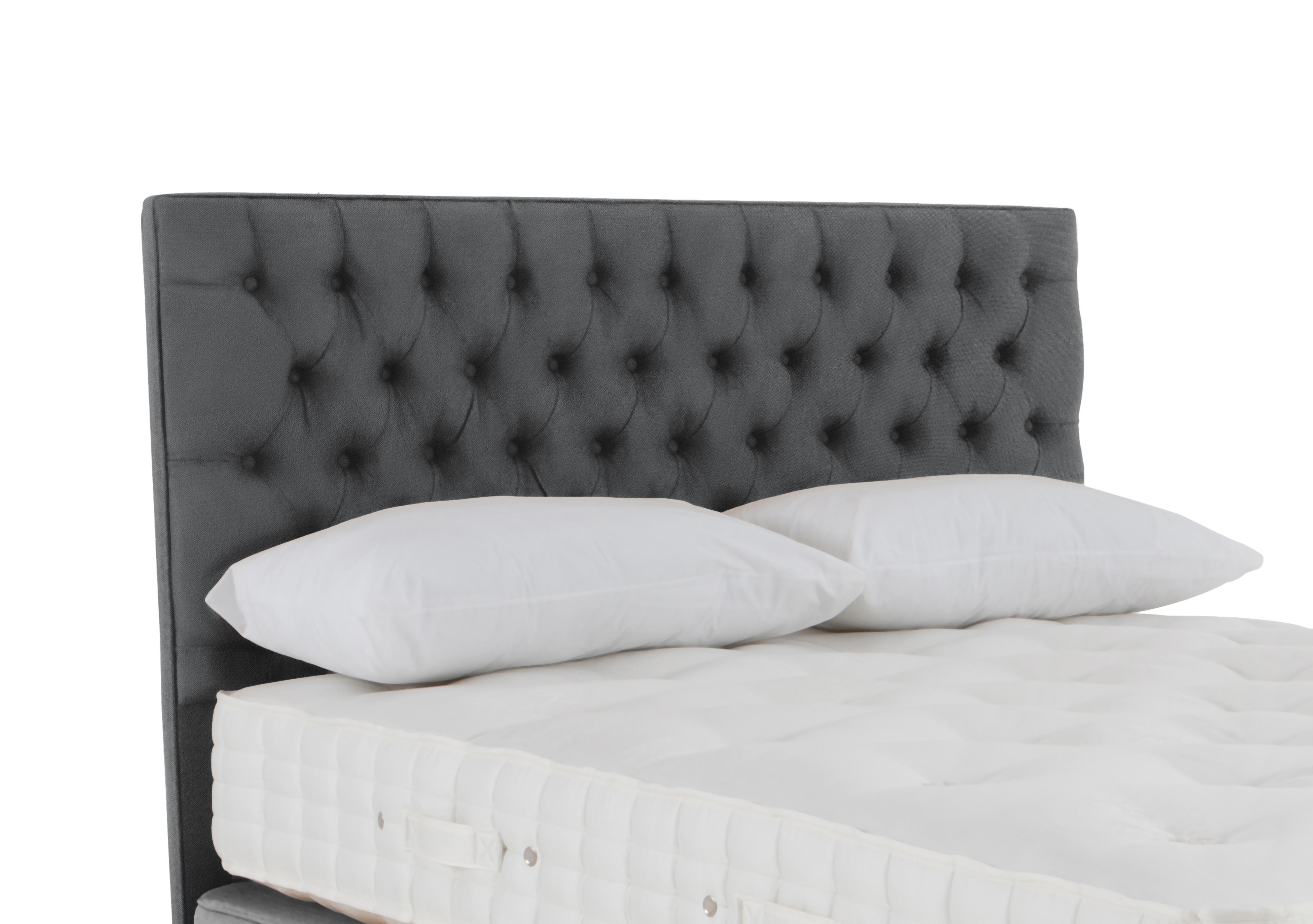 Bespoke Wooburn Floor Standing Headboard in Maestro 6007 Carbon on Furniture Village