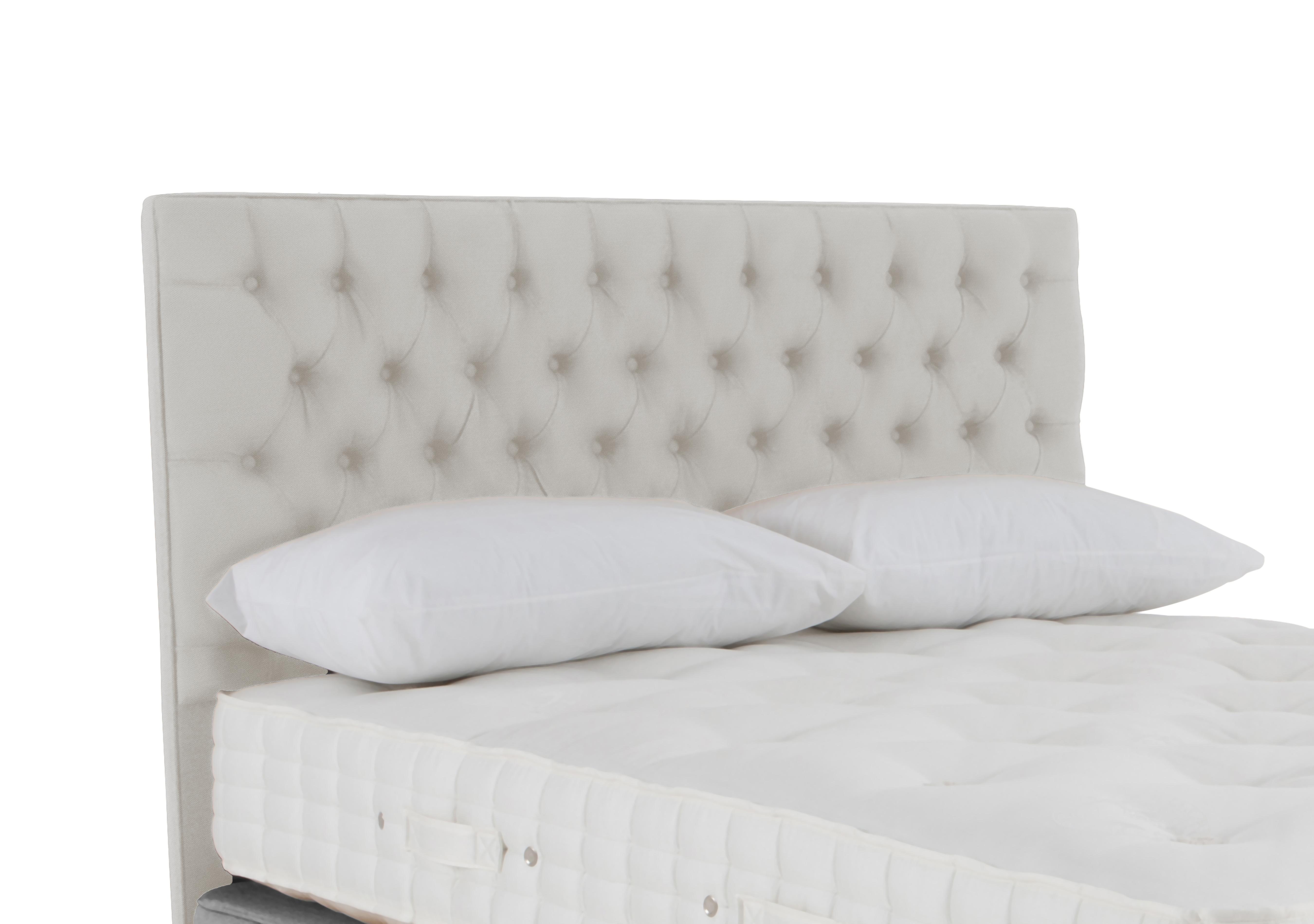 Bespoke Wooburn Floor Standing Headboard in Maestro 9020 Oatmeal on Furniture Village