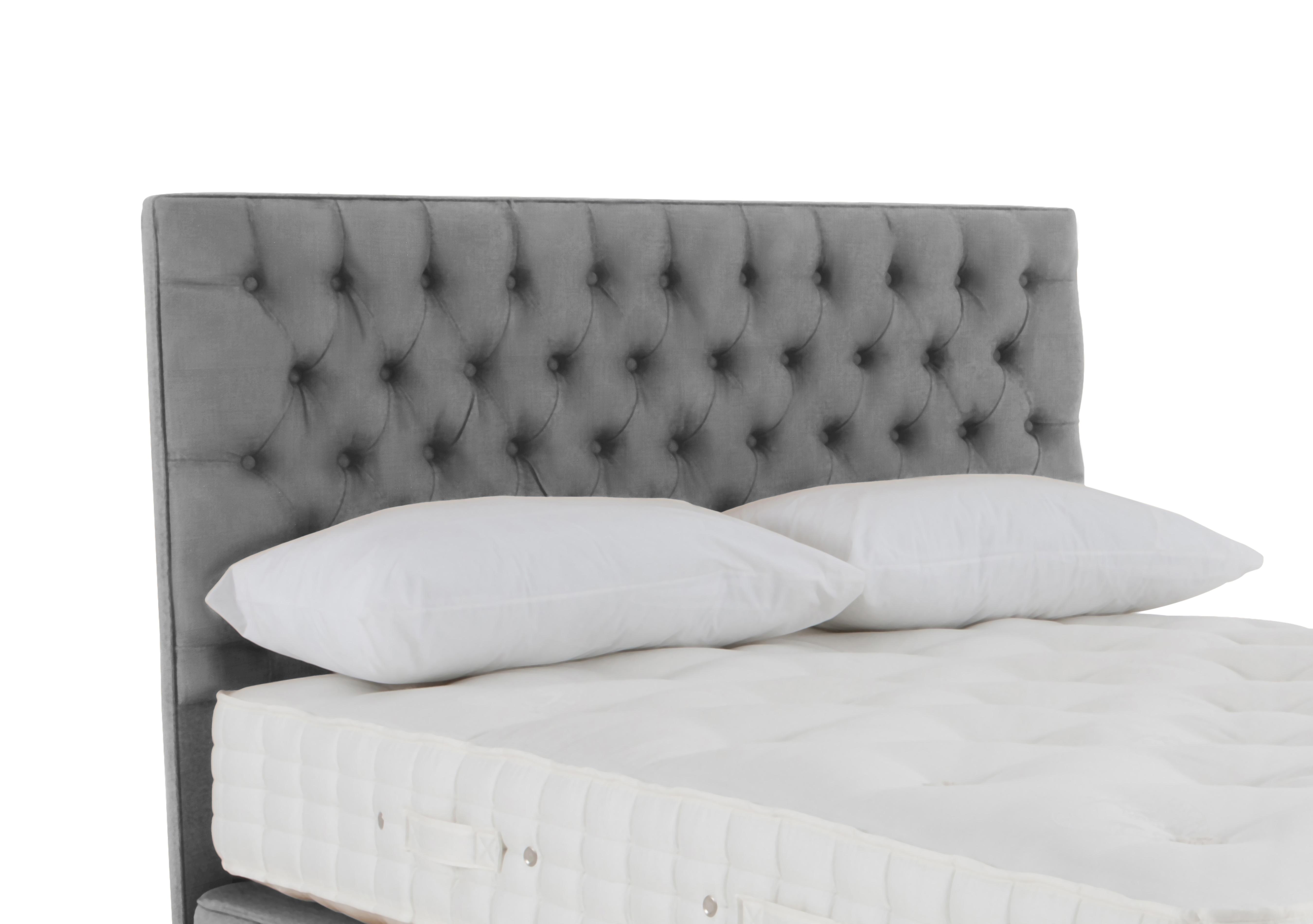 Bespoke Wooburn Floor Standing Headboard in Premium 805 Pewter Haze on Furniture Village