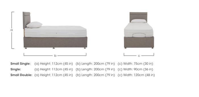 Motion Pocket Adjustable Divan with Mirage Headboard in  on Furniture Village