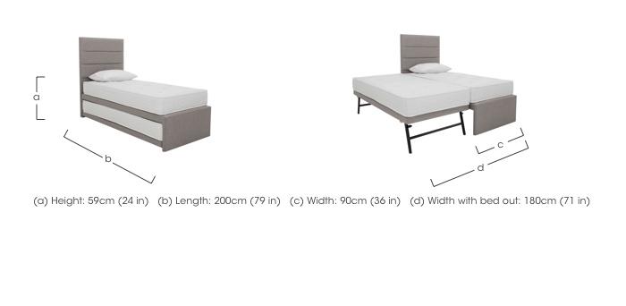 Guest Bed with Coil Mattress in  on Furniture Village