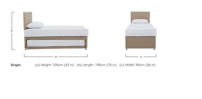 Stayover Guest Bed with Illusion Headboard in  on Furniture Village