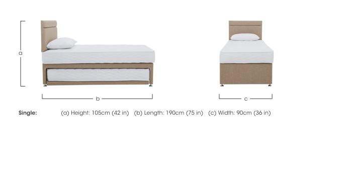 Stayover Guest Bed with Mirage Headboard in  on Furniture Village