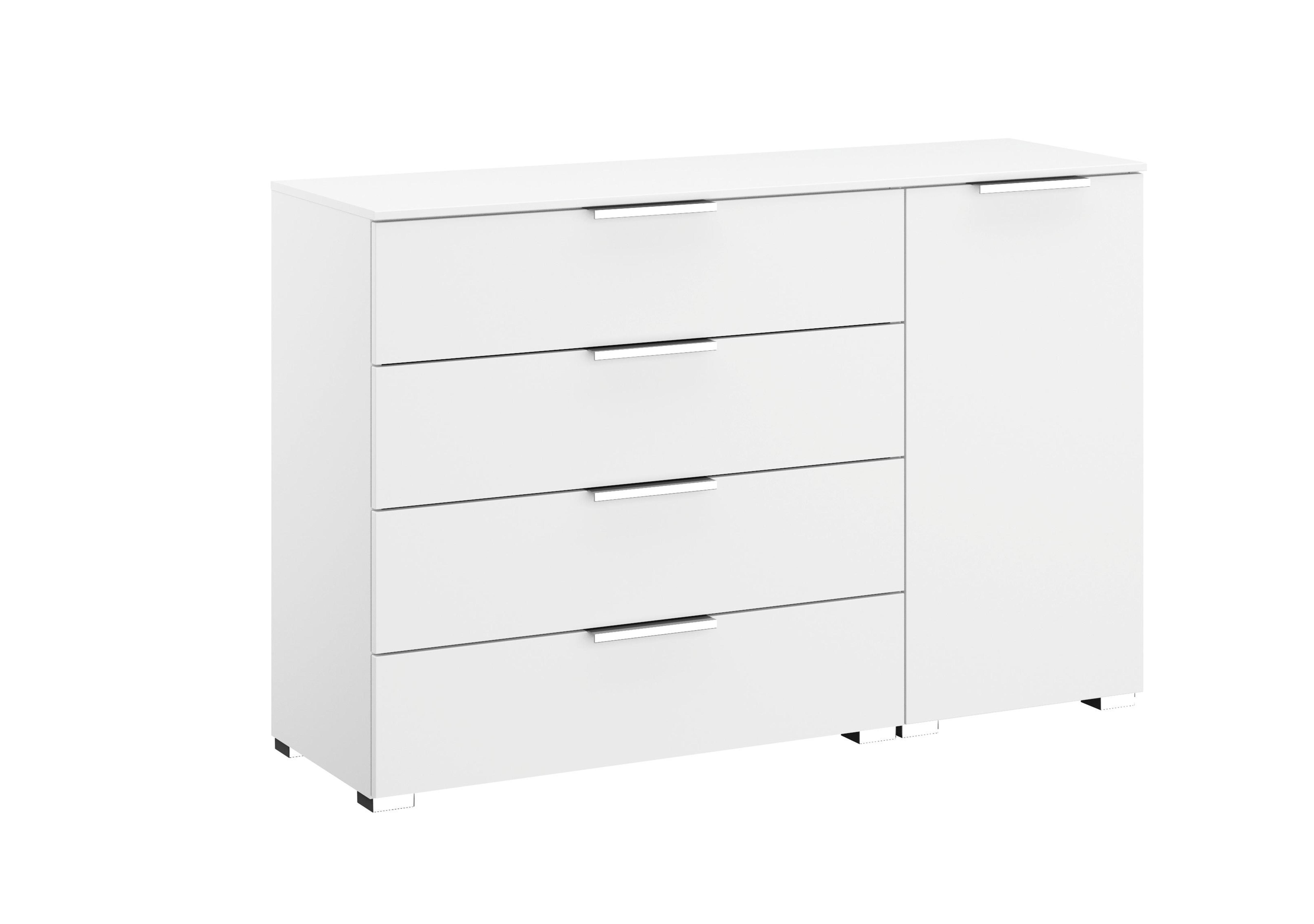 Formes Decor 4 Drawer 1 Door Chest in A130b White on Furniture Village