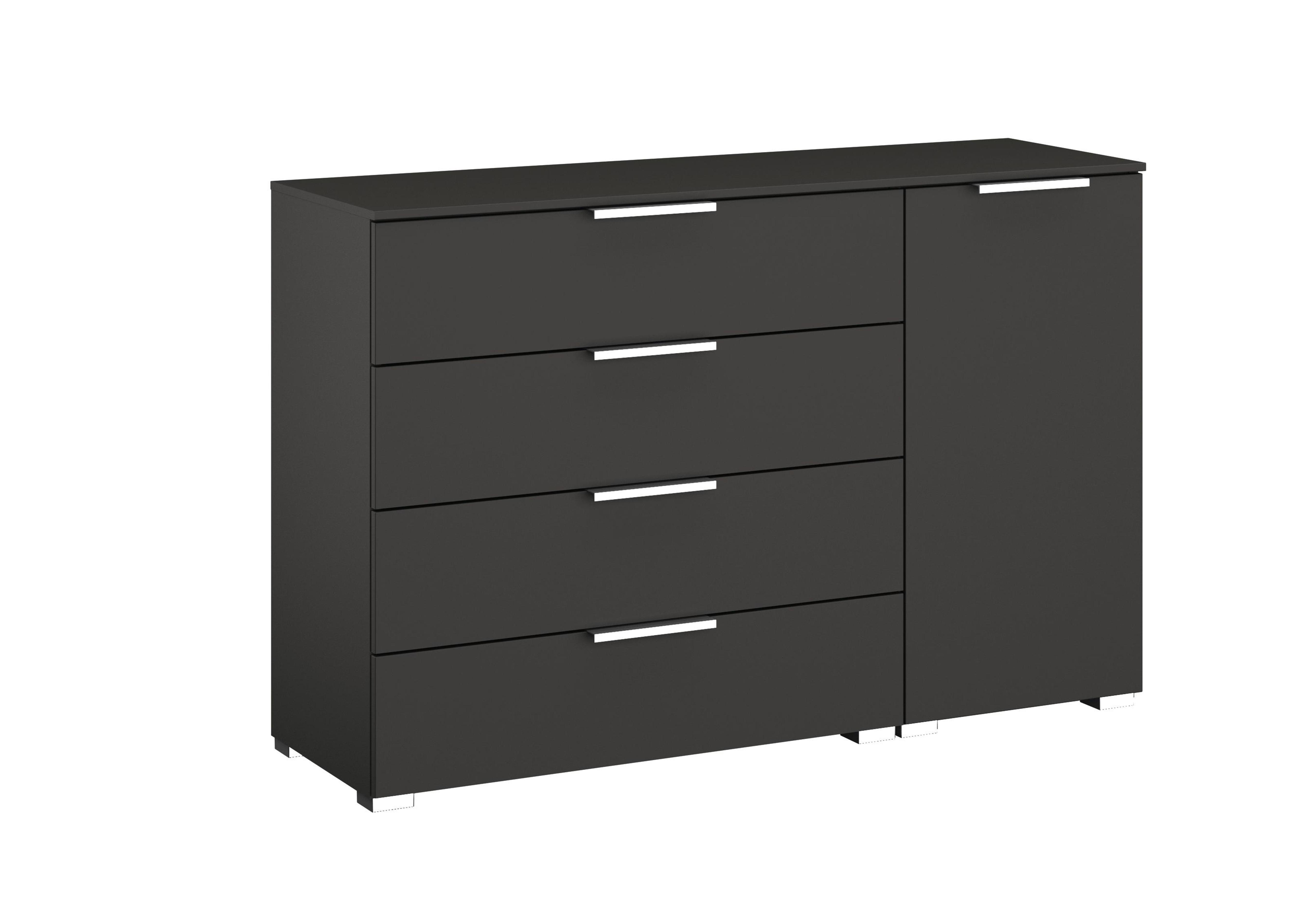 Formes Decor 4 Drawer 1 Door Chest in A138b Graphite on Furniture Village