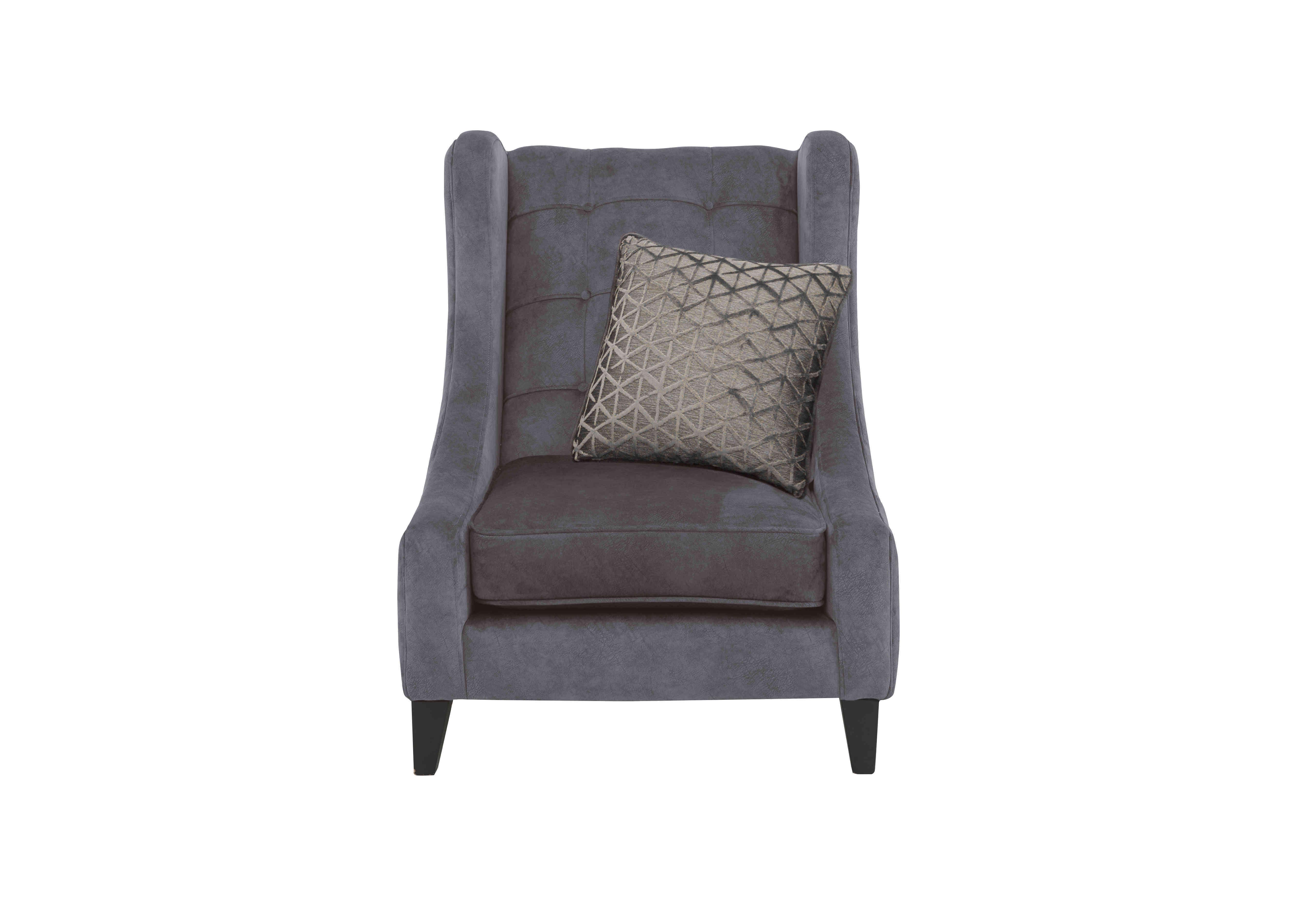 Ariana Fabric Accent Armchair in Dapple Moleskin No Insert on Furniture Village