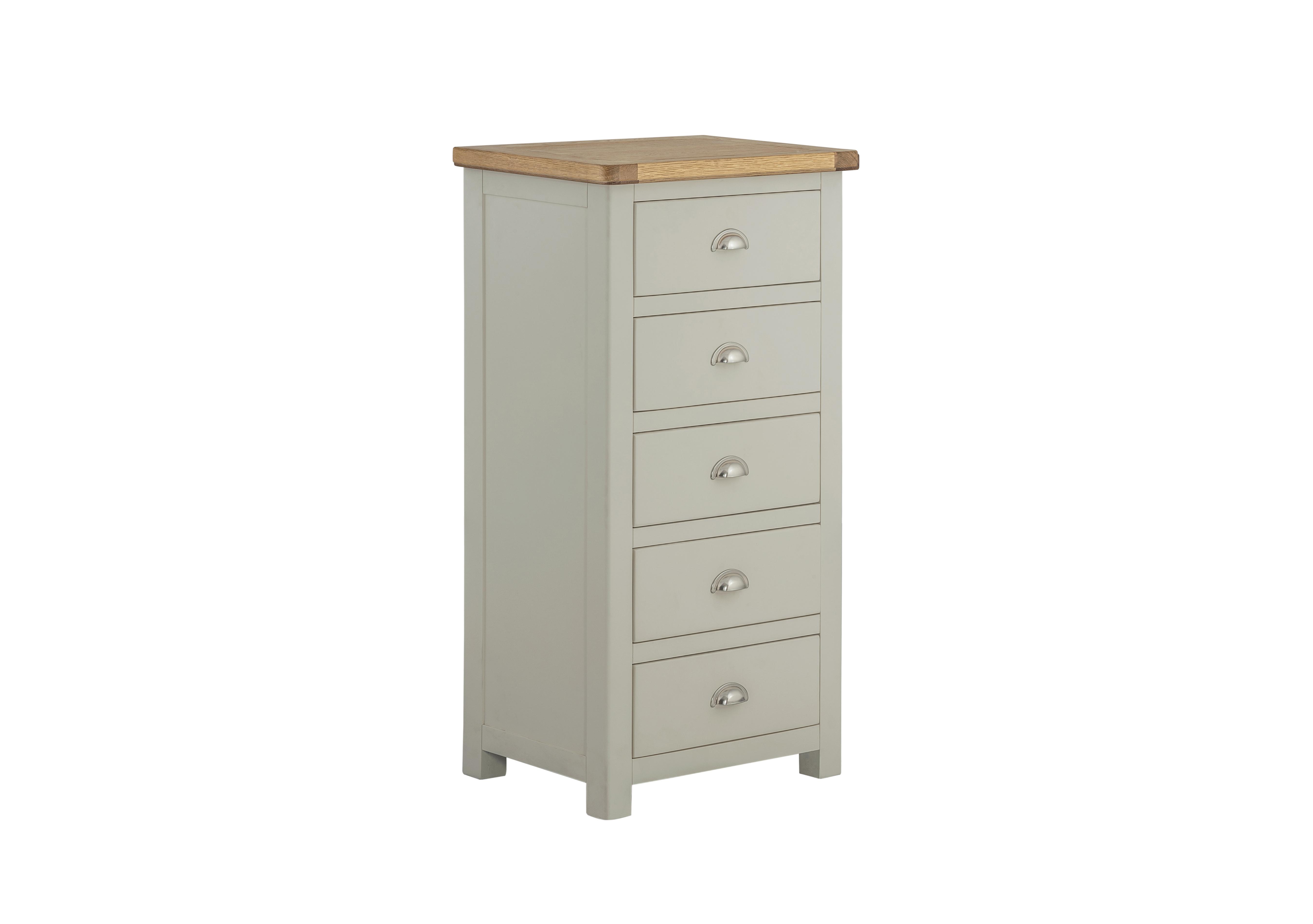 Atlantic 5 Drawer Tall Chest in Stone on Furniture Village