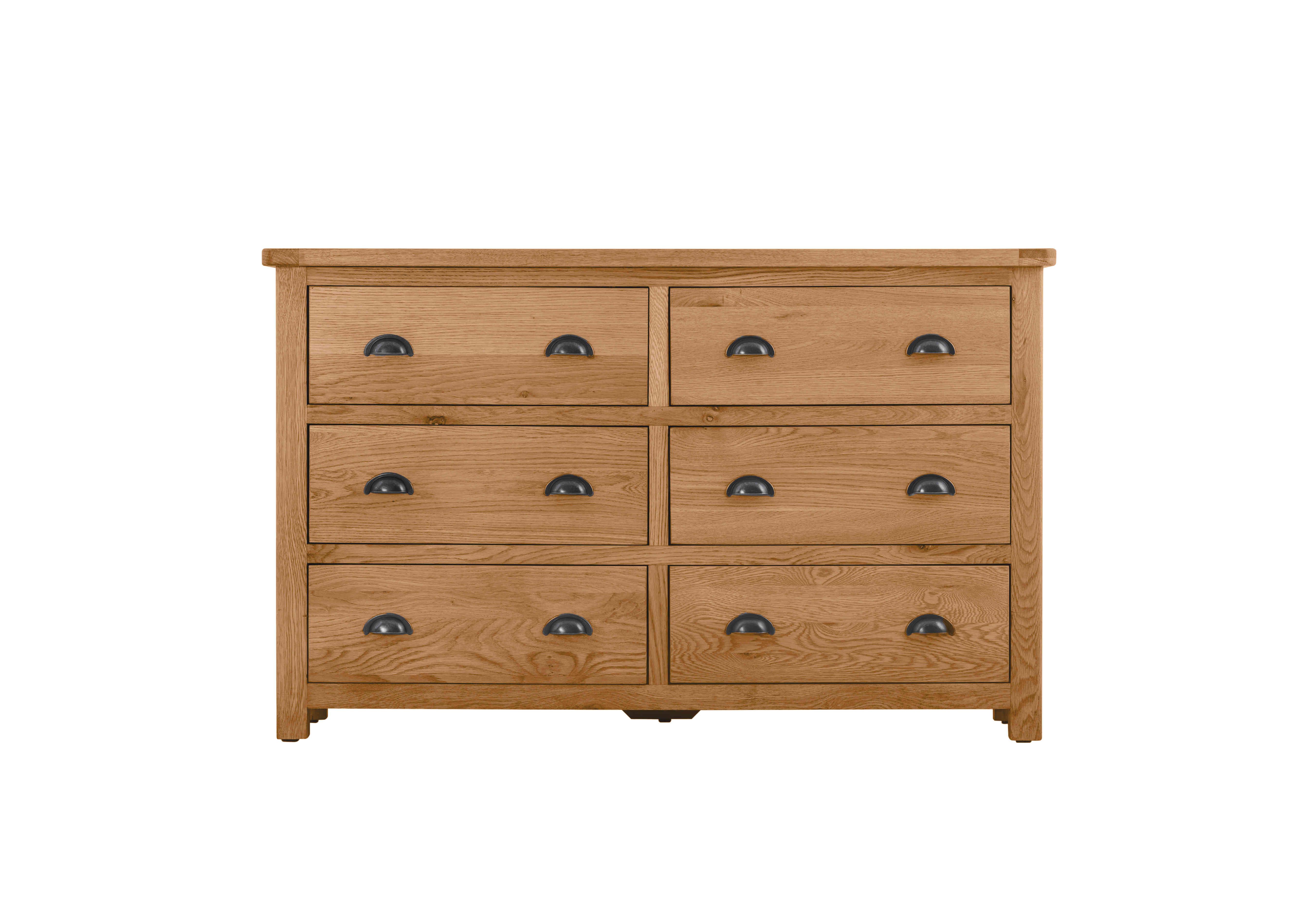 Atlantic 6 Drawer Wide Chest of Drawers in Oak on Furniture Village