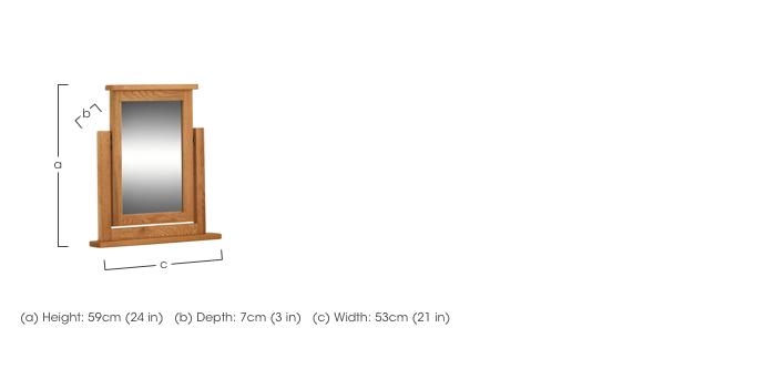 Atlantic Dressing Table Mirror in  on Furniture Village