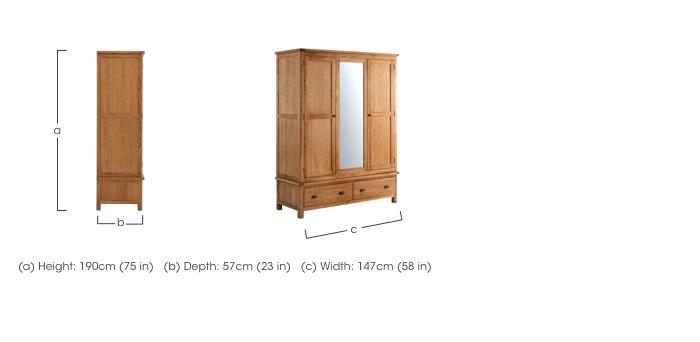 Atlantic Triple Wardrobe in  on Furniture Village